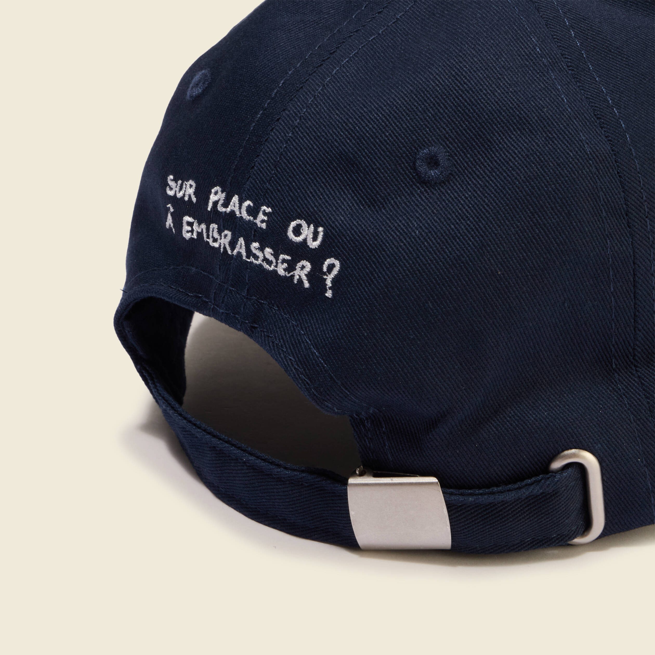 Casquette en coton bleu marine homme
