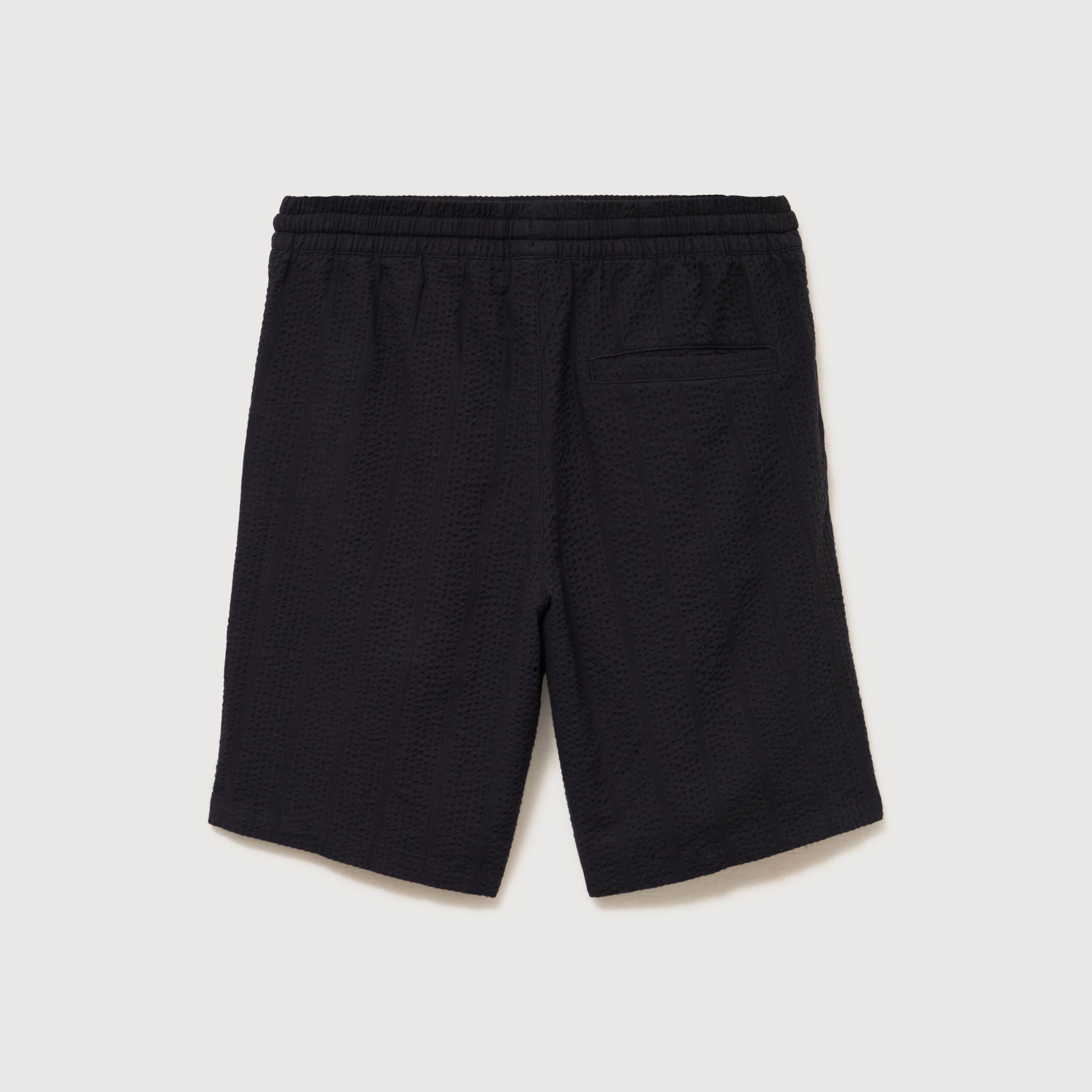 Short en coton noir homme