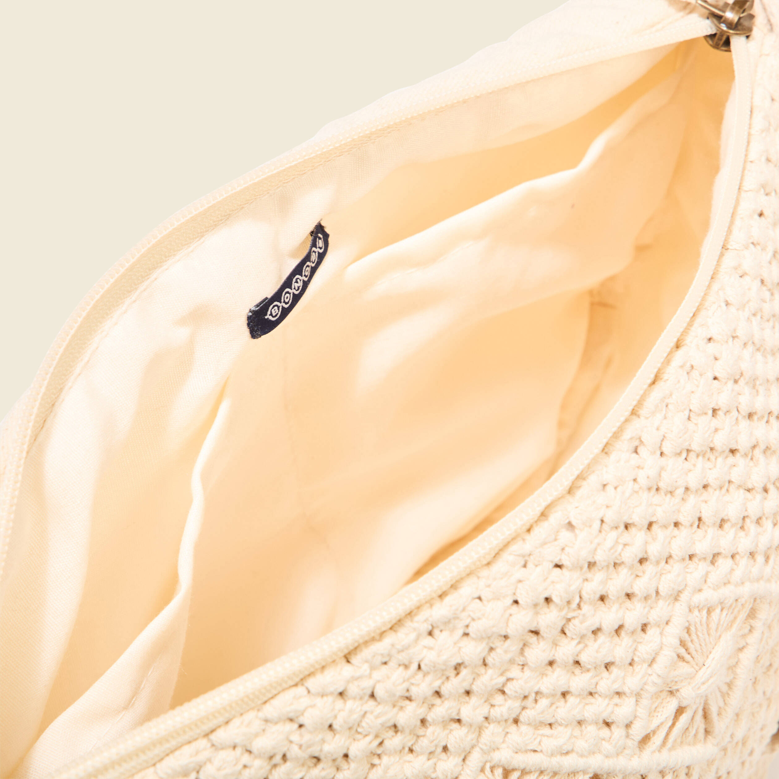 sac banane devant crochet sable femme Sac banane devant crochet sable femme