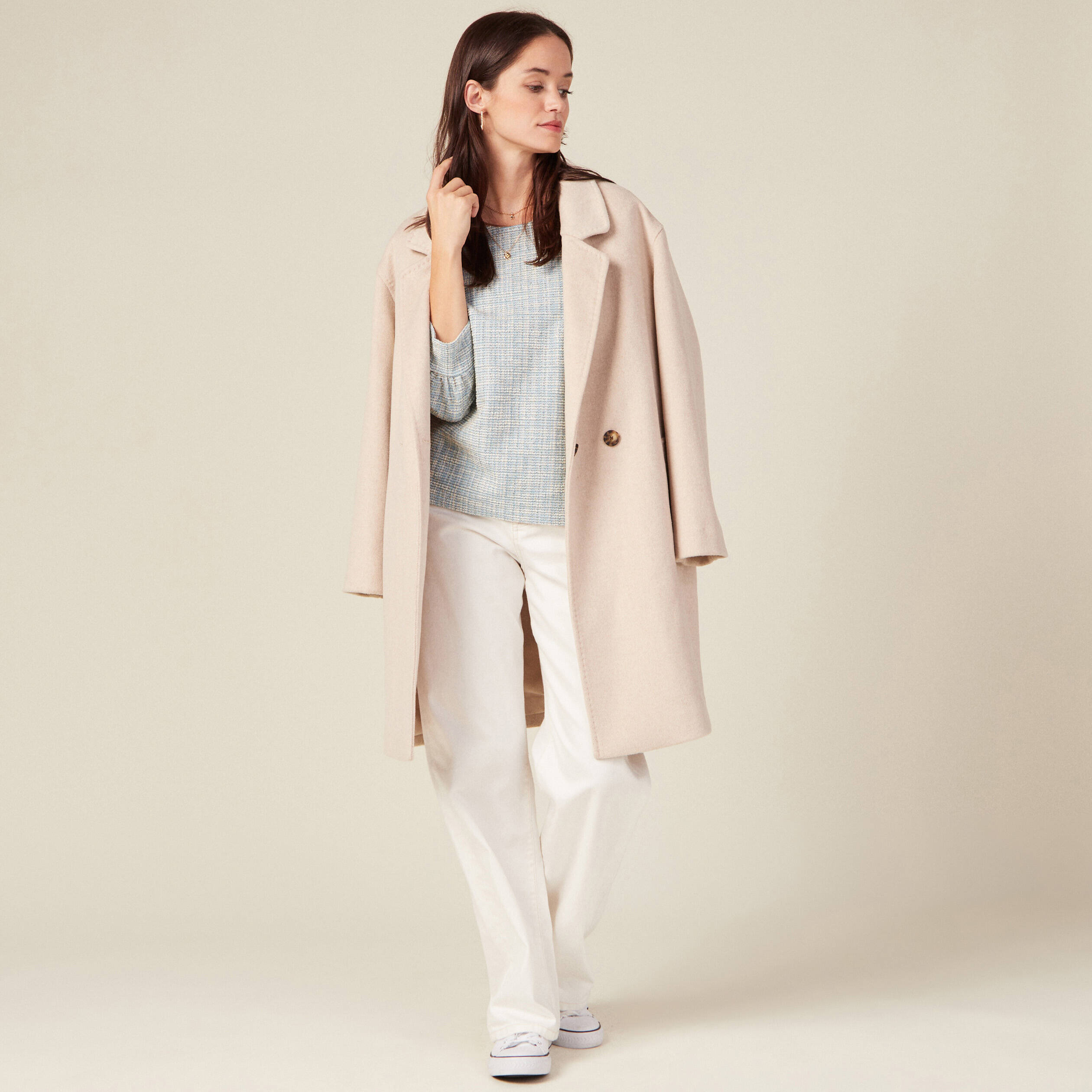 Sweat co responsable bleu femme