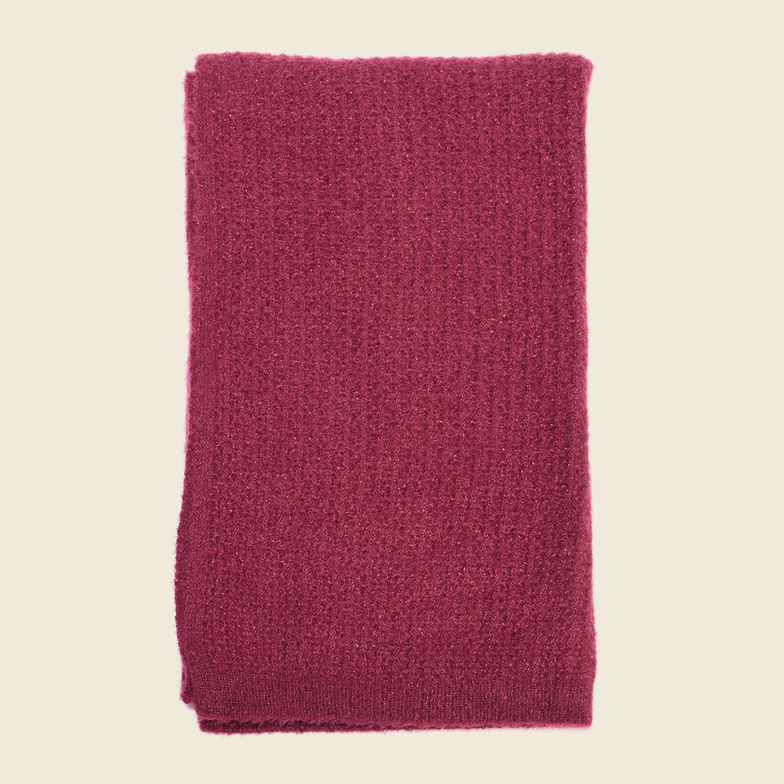 &Eacute;charpe tricot&eacute;e bordeaux femme