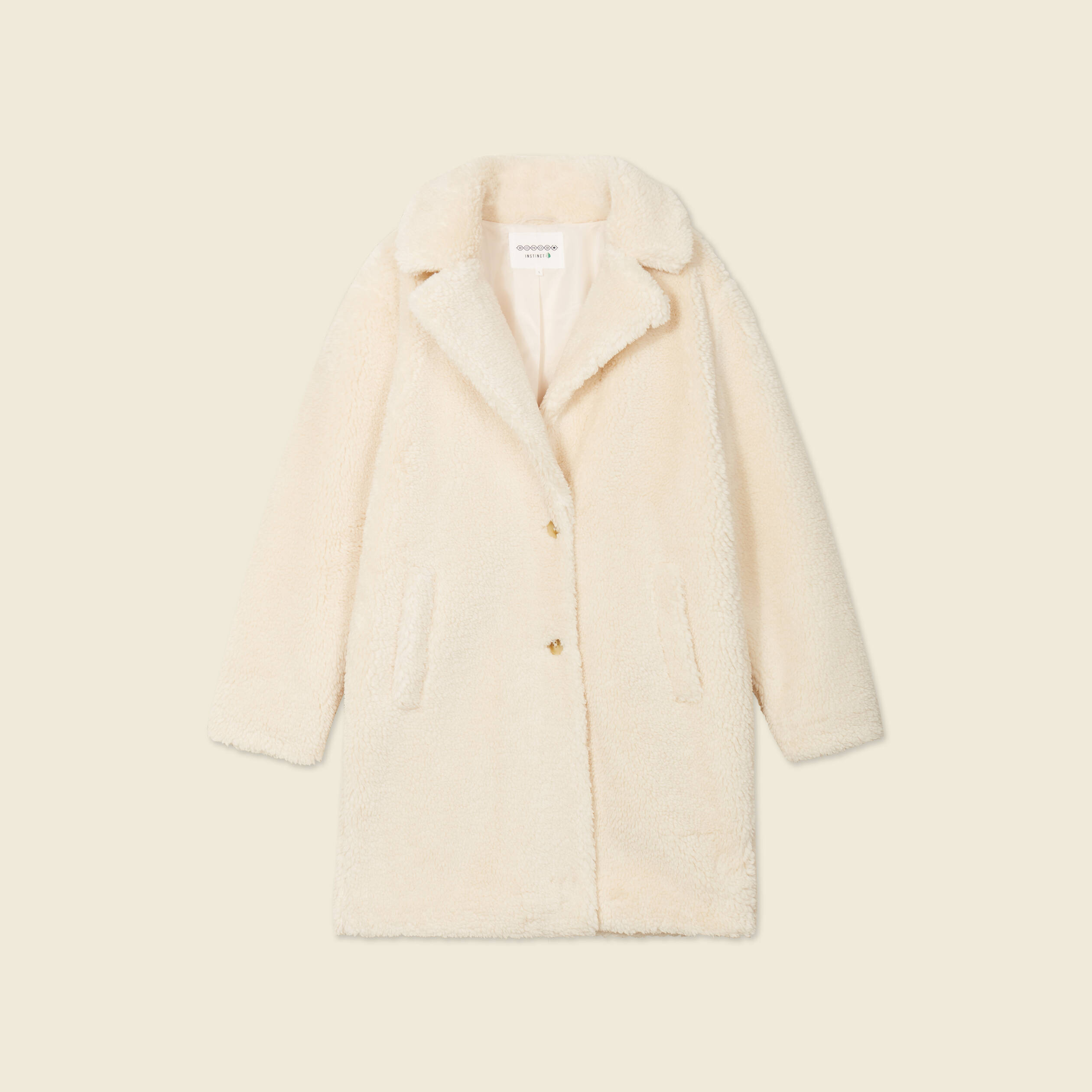 manteau long laine mouton creme femme Manteau long laine mouton creme femme