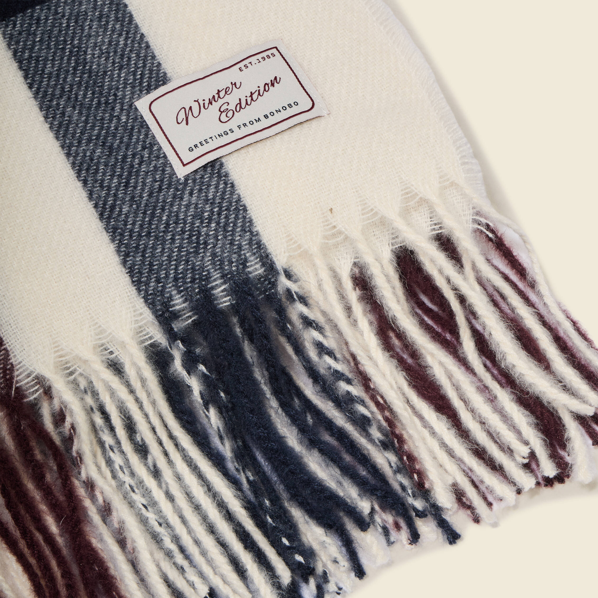 &Eacute;charpe bordeaux homme