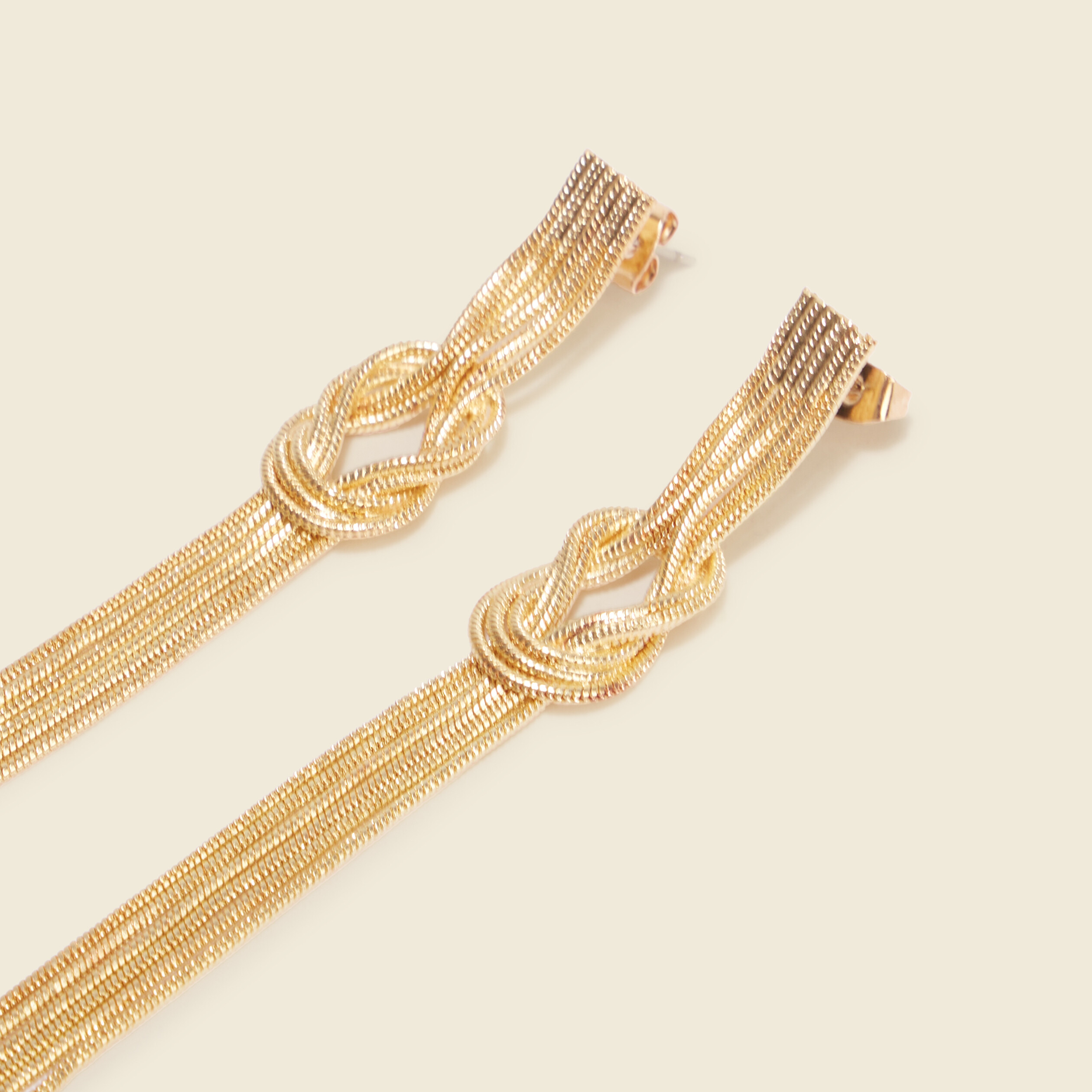 Boucles d'oreilles pendantes couleur or femme