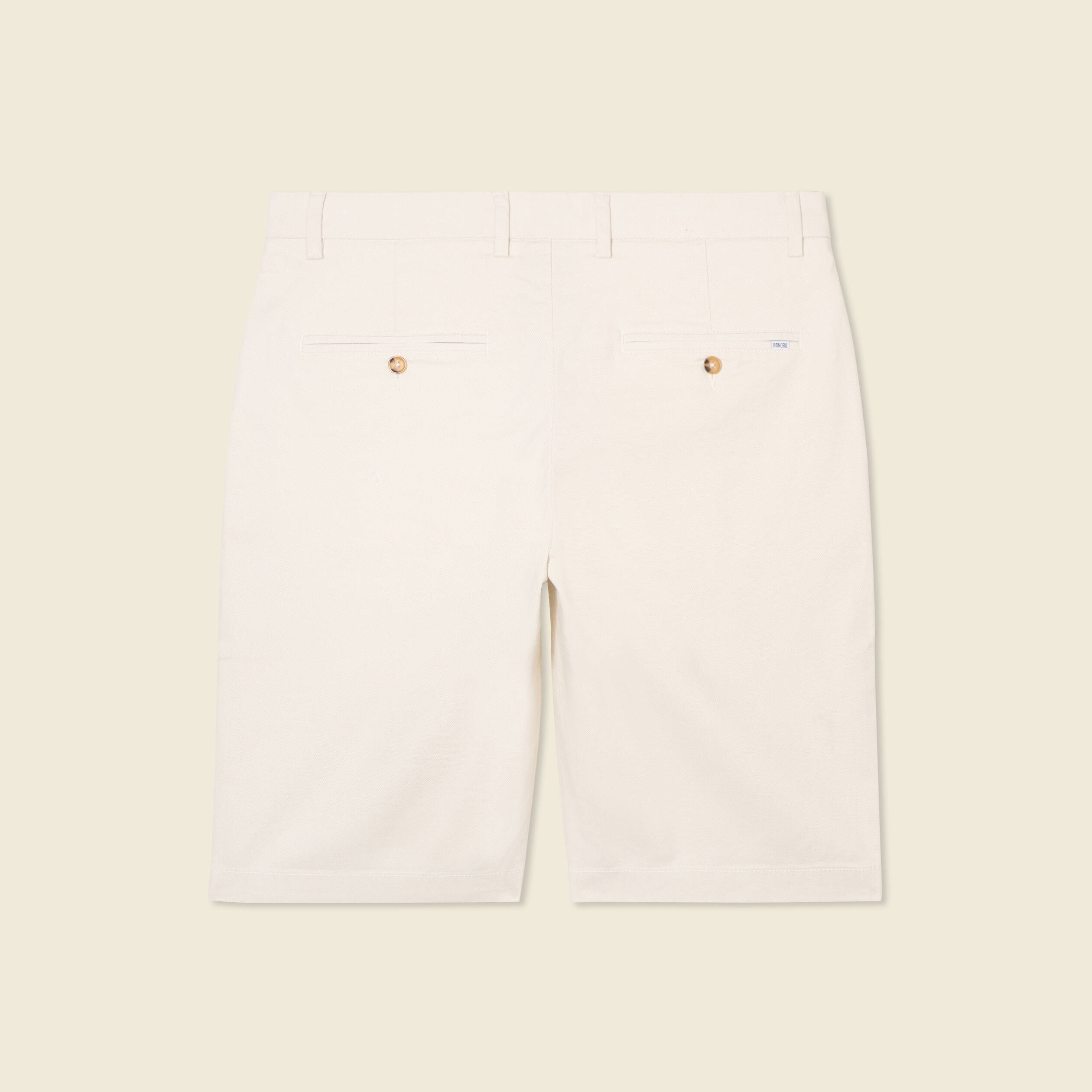 bermuda droit eco responsable ecru homme Bermuda droit éco-responsable ecru homme