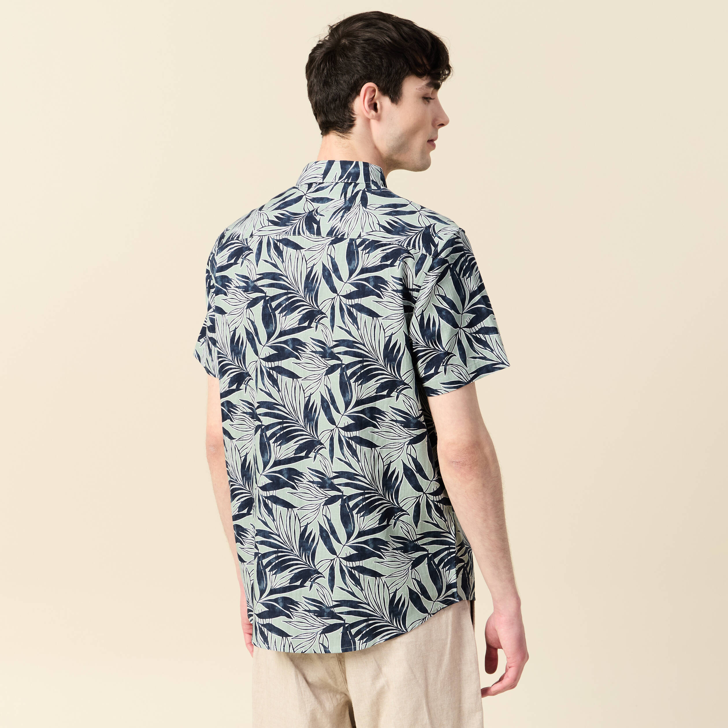 chemise manches courtes vert homme Chemise manches courtes vert homme