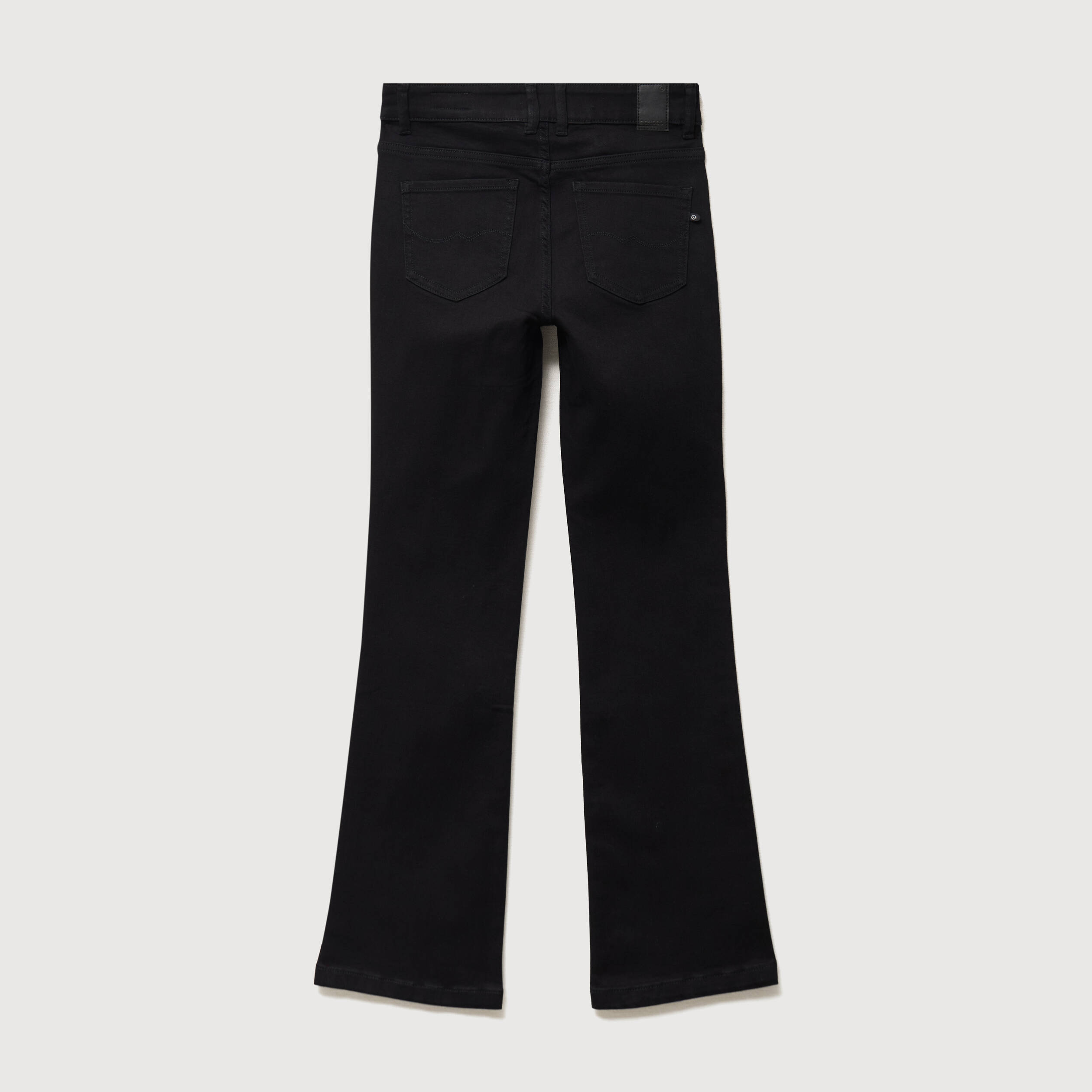 Jeans bootcut denim noir femme