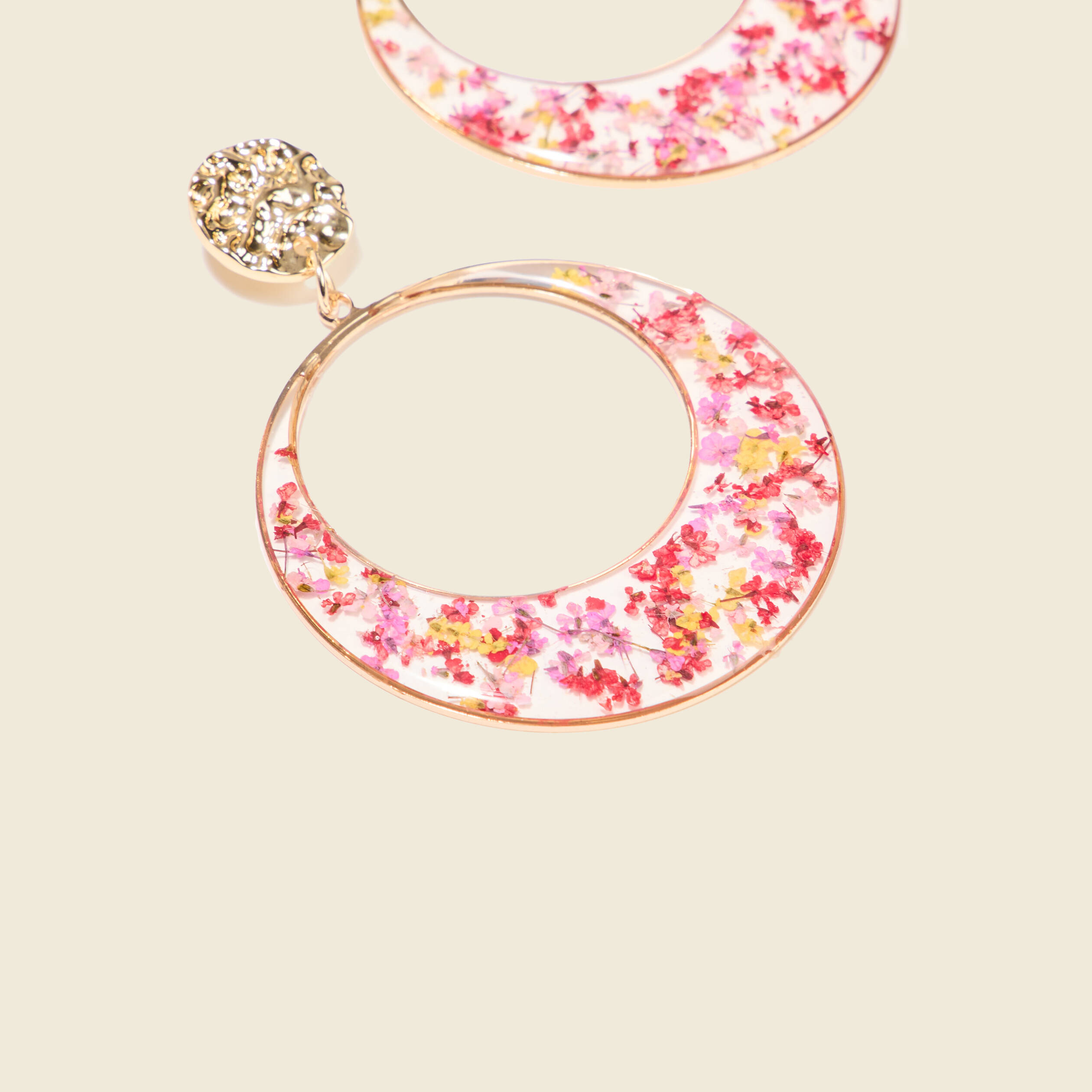 boucles doreilles pendantes rose femme Boucles d'oreilles pendantes rose femme