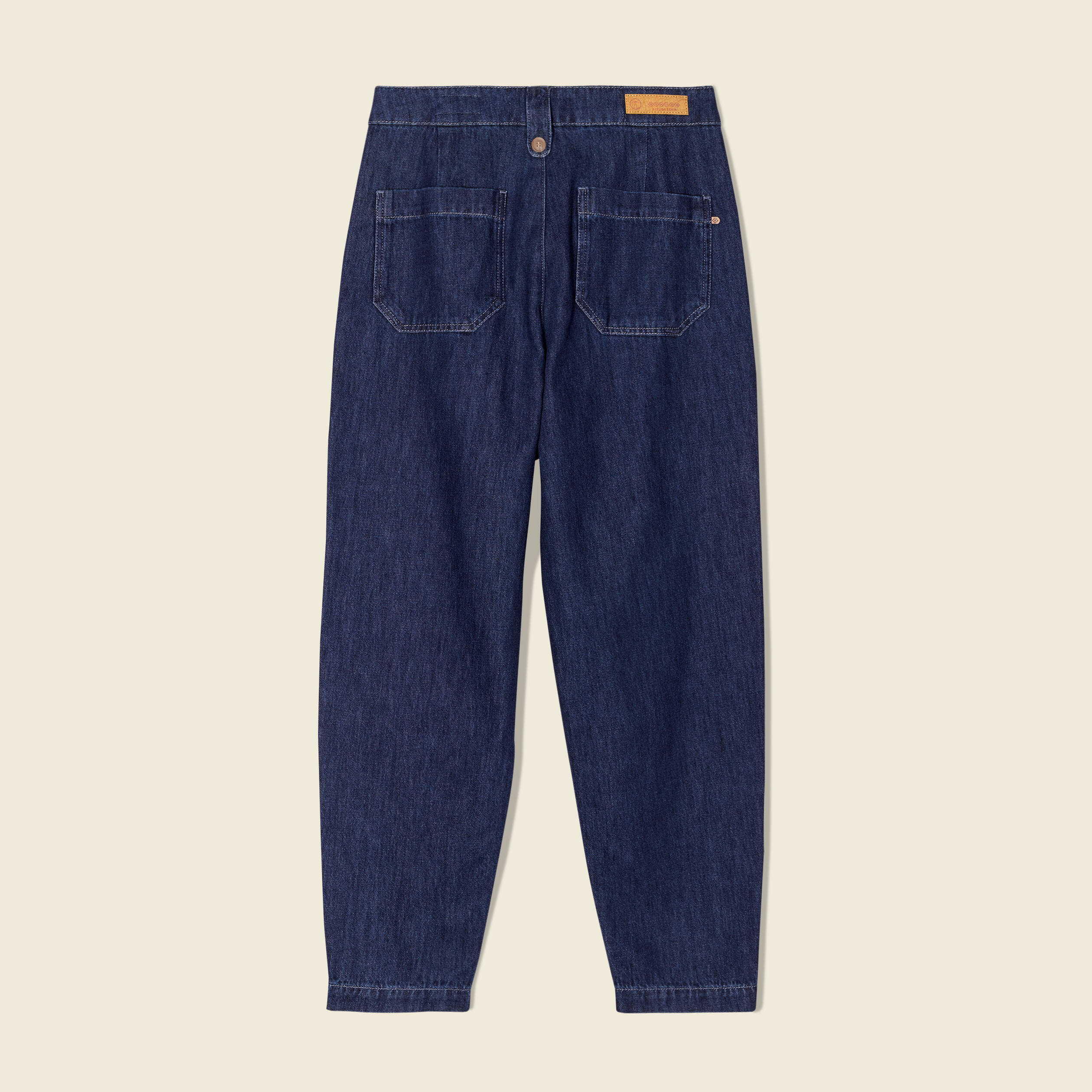 Jeans slouchy taille haute denim brut femme Bonobo