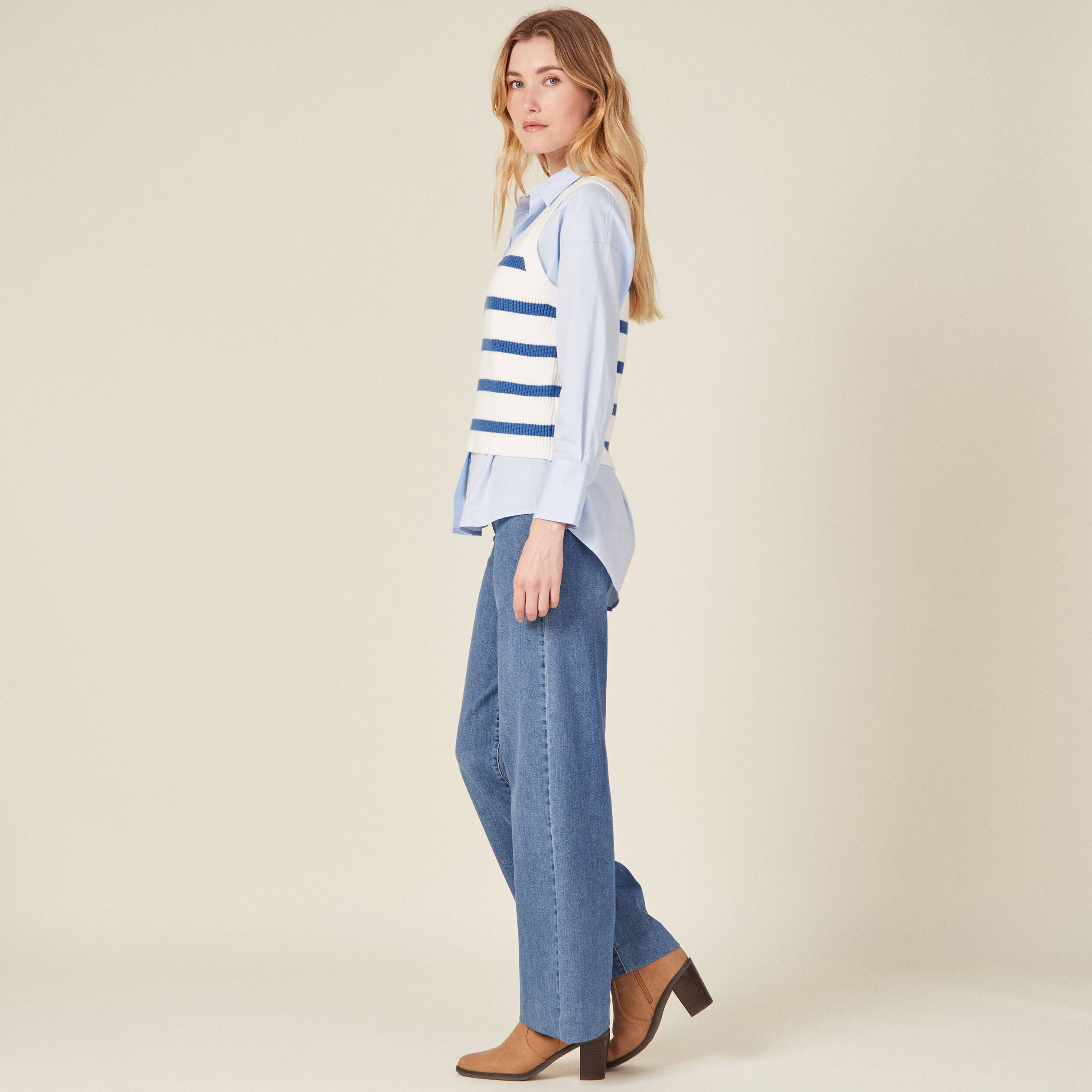pull eco responsable ecru femme Pull éco-responsable ecru femme
