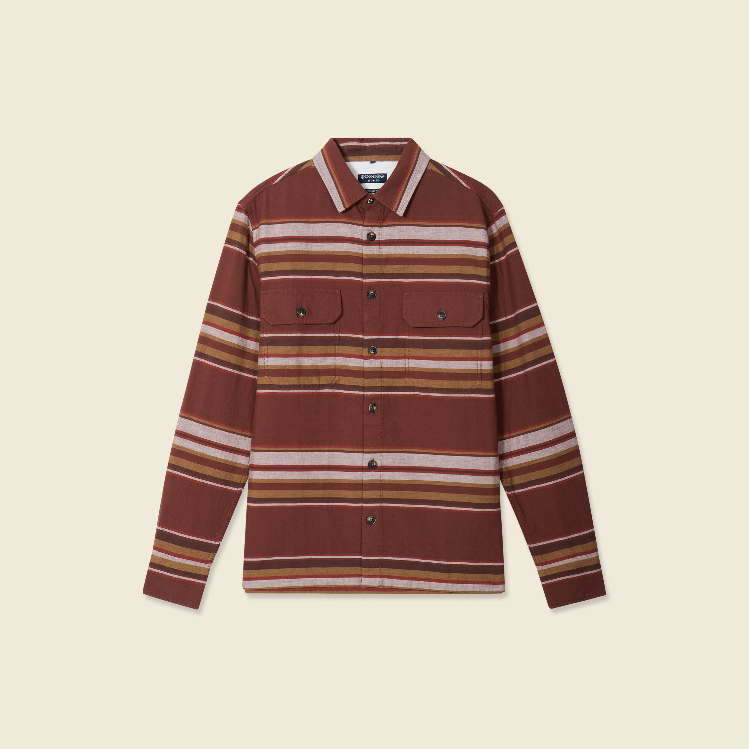 Surchemise manches longues bordeaux homme