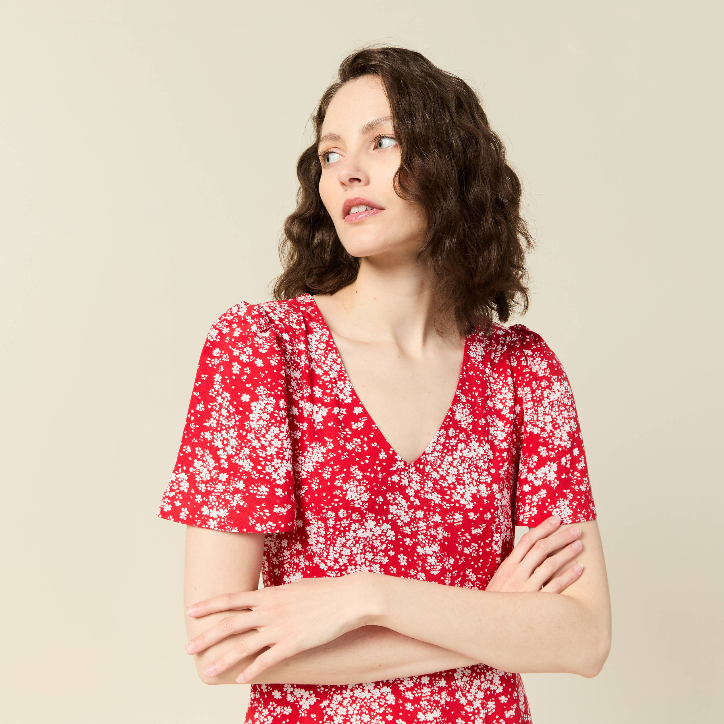 robe longue eco responsable rouge femme Robe longue éco-responsable rouge femme