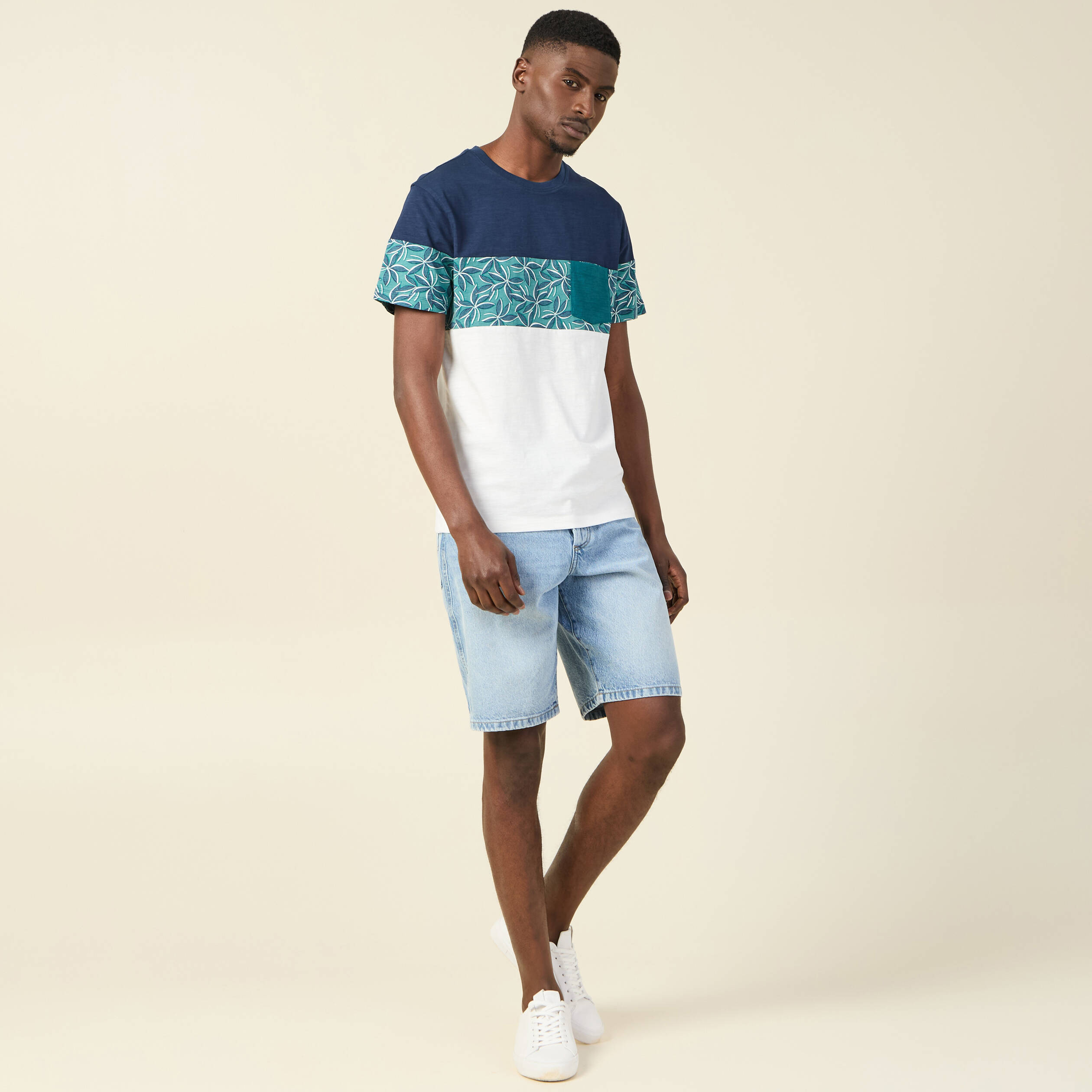 t shirt manches courtes bleu homme T-shirt manches courtes bleu homme