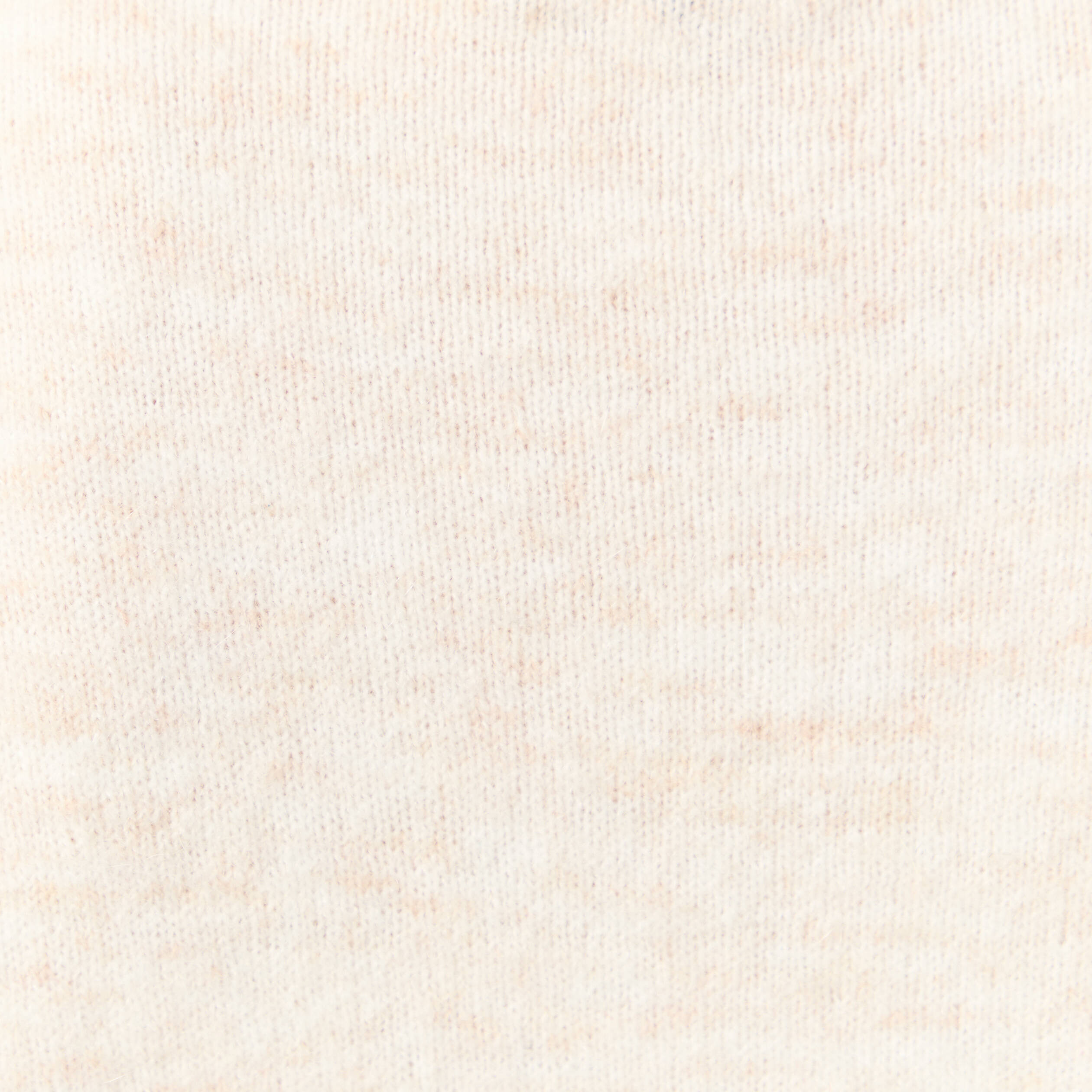 Pull col montant manches longues creme femme