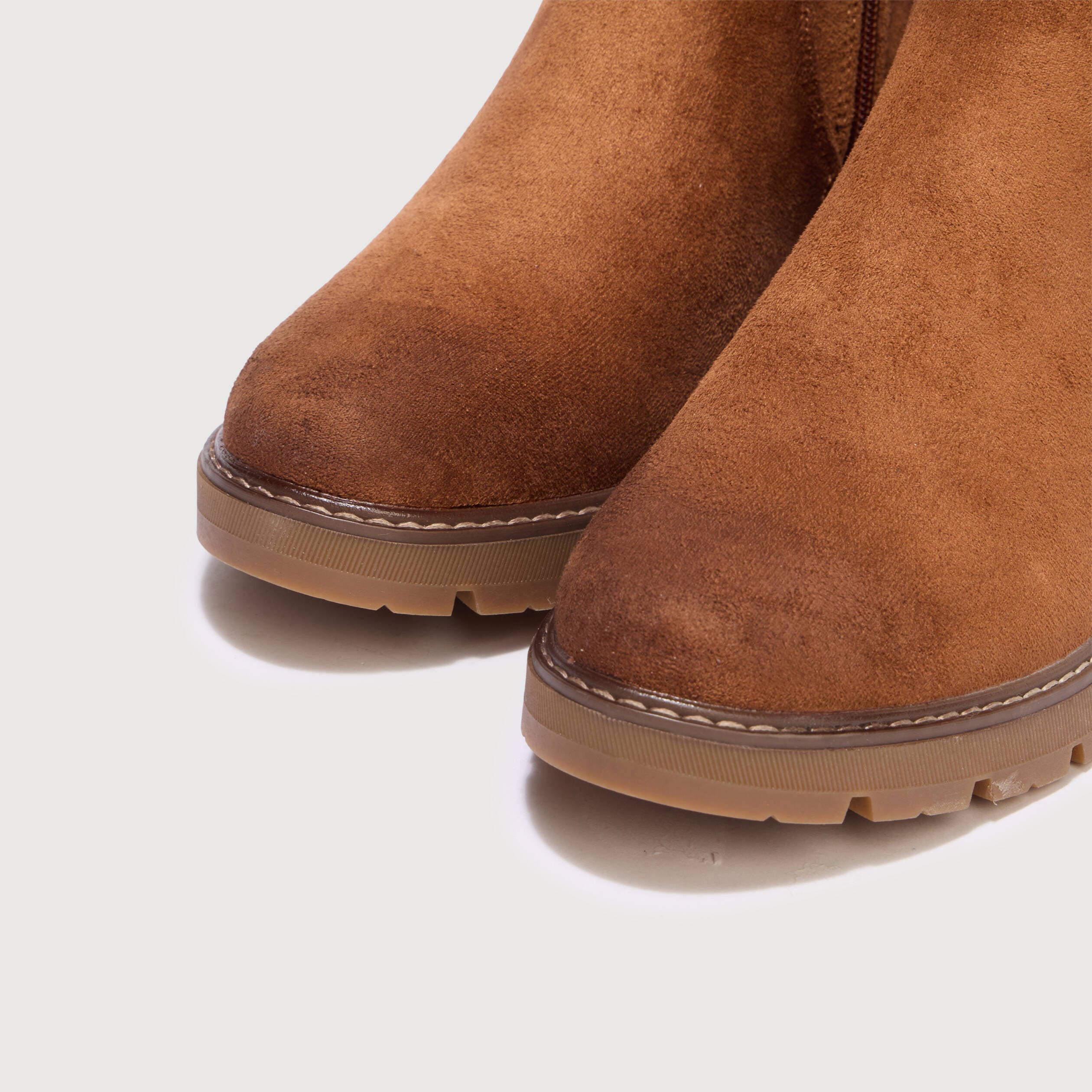 Bottines semelle gomme marron femme