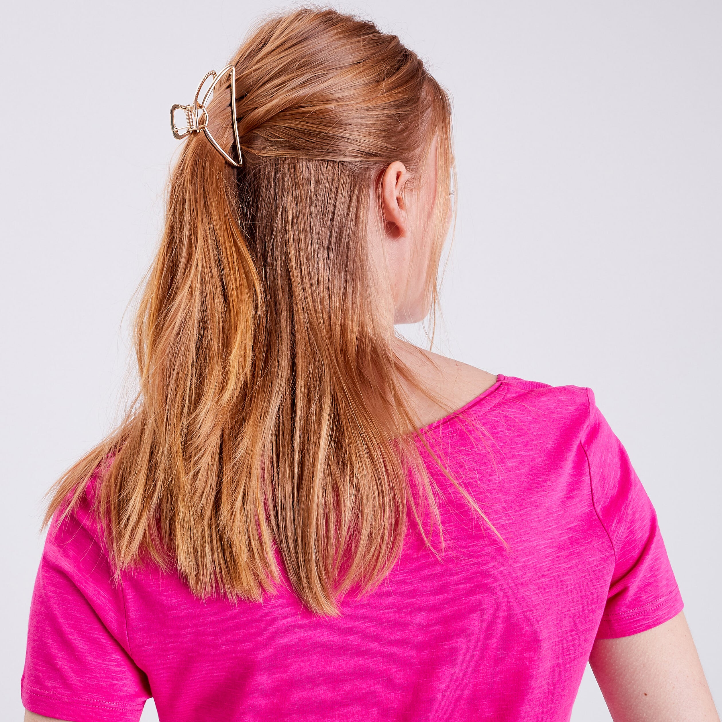 Pinces &agrave; cheveux couleur or femme