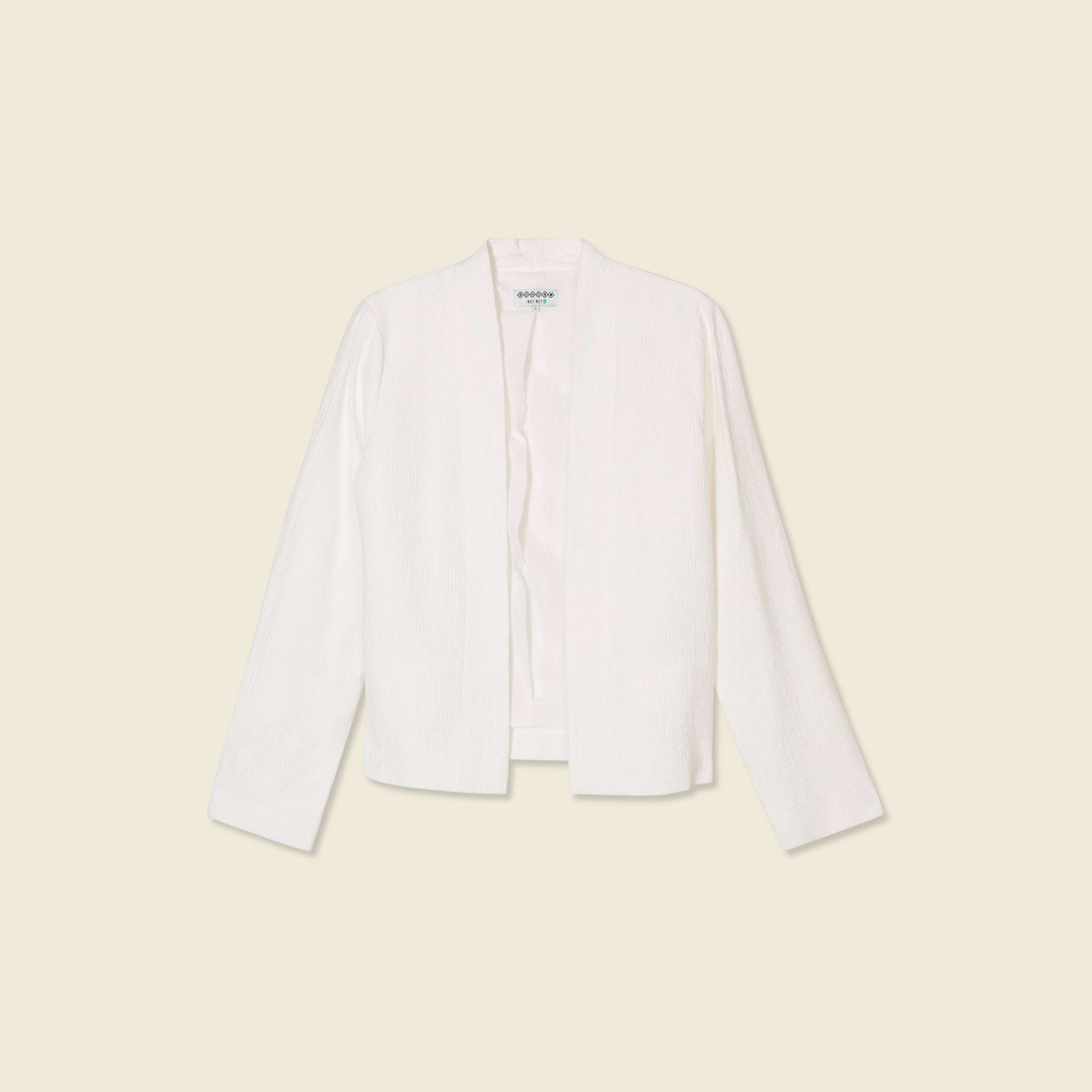 veste esprit blazer fluide ecru femme Veste esprit blazer fluide ecru femme