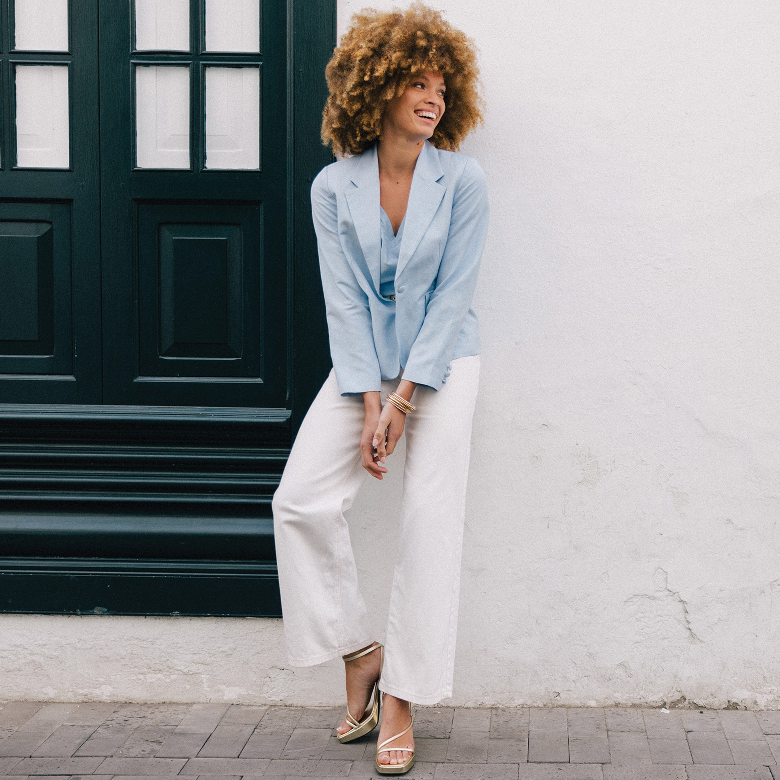 veste esprit blazer bleu clair femme Veste esprit blazer bleu clair femme