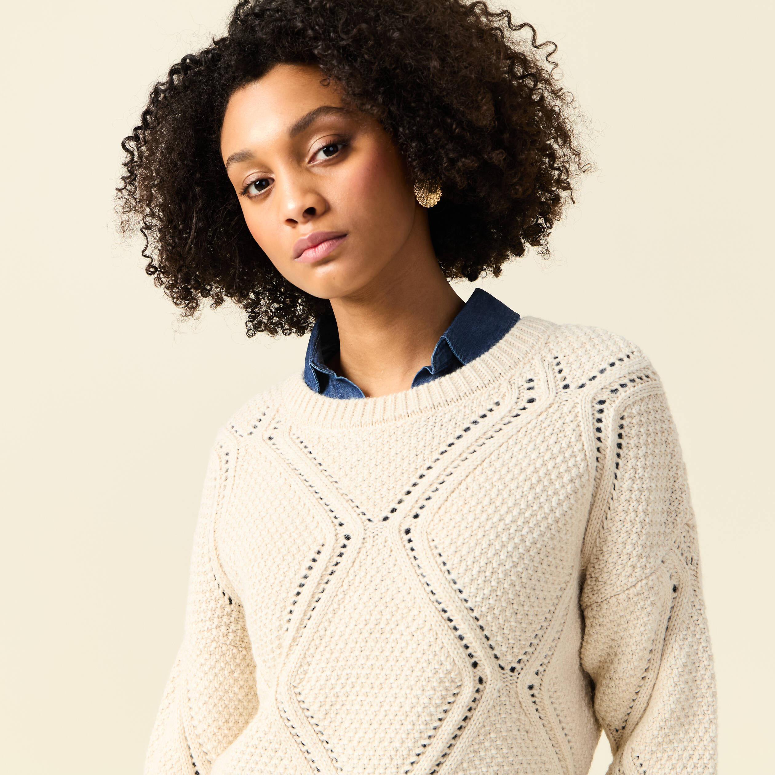 pull manches longues ecru femme Pull manches longues ecru femme