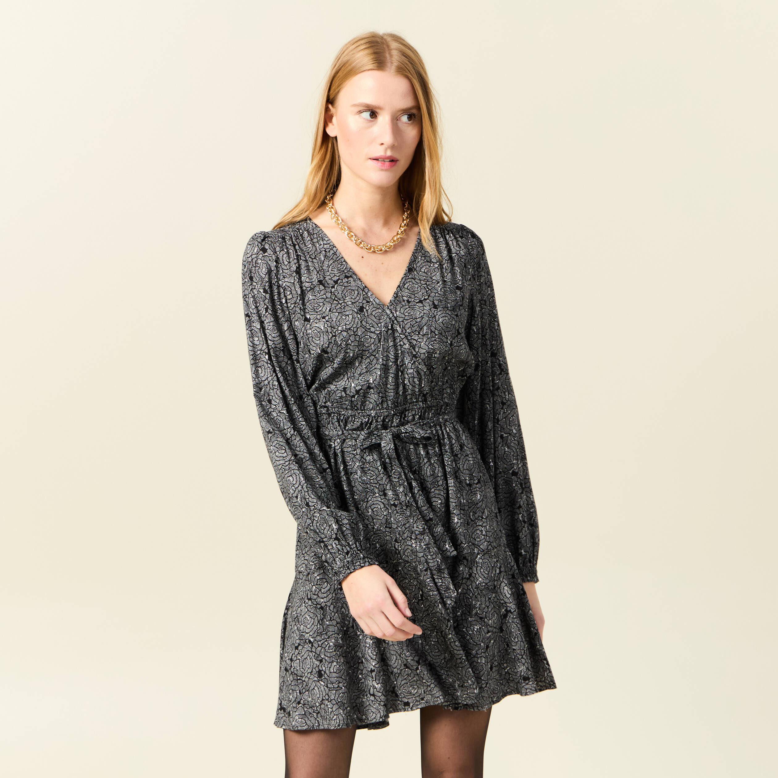 robe evasee eco responsable noir femme Robe évasée éco-responsable noir femme