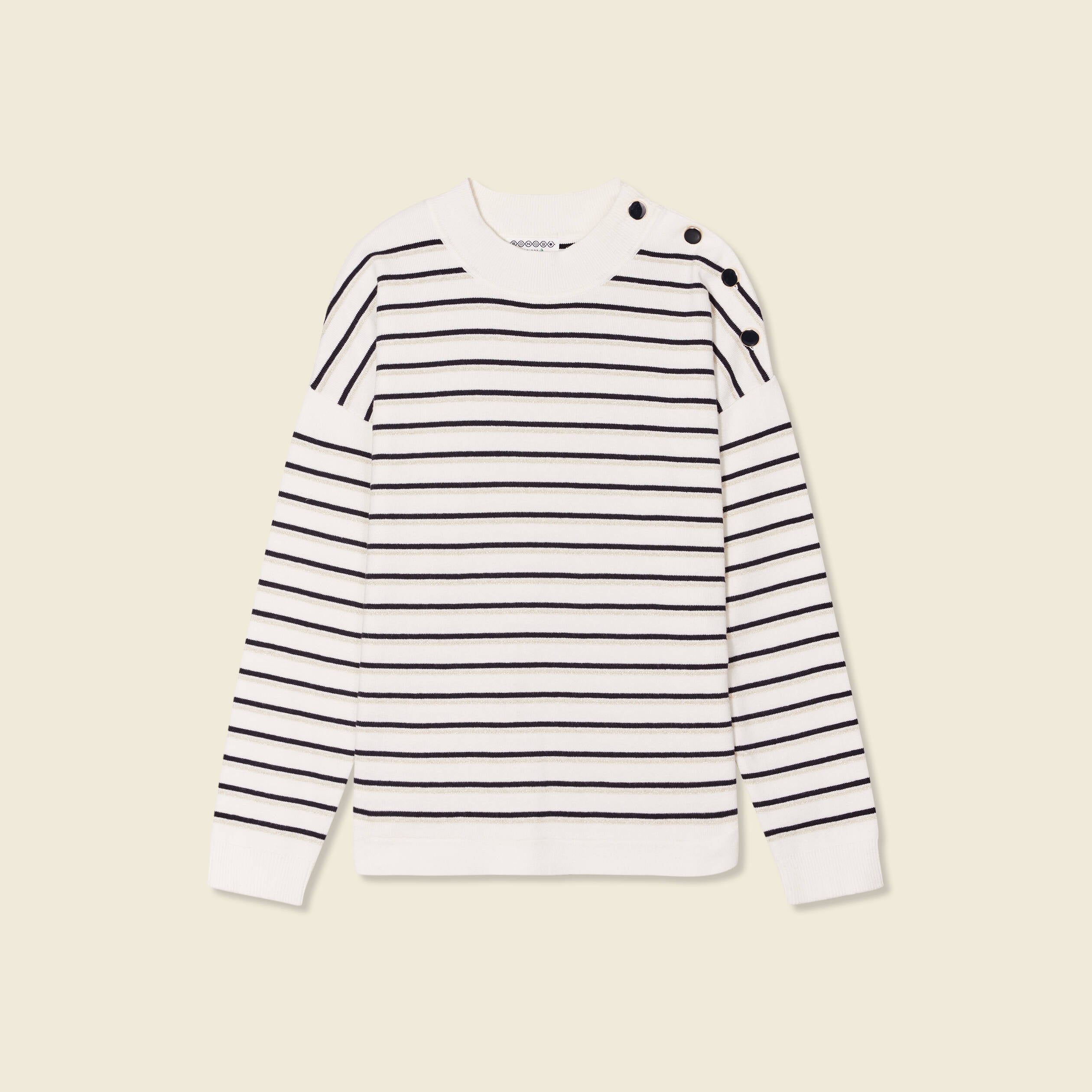 Pull manches longues bleu marine femme