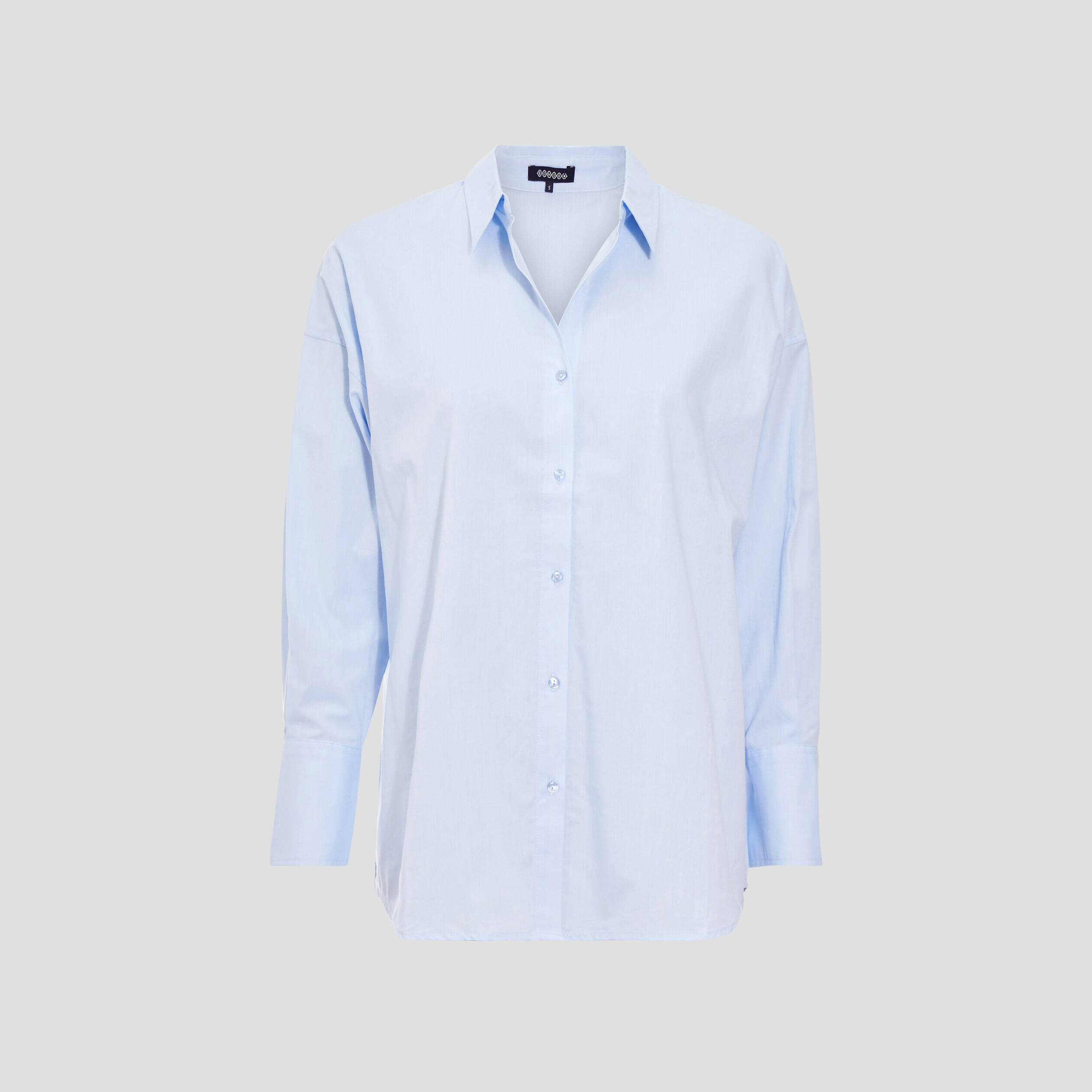 chemise manches longues bleu ciel femme Chemise manches longues bleu ciel femme