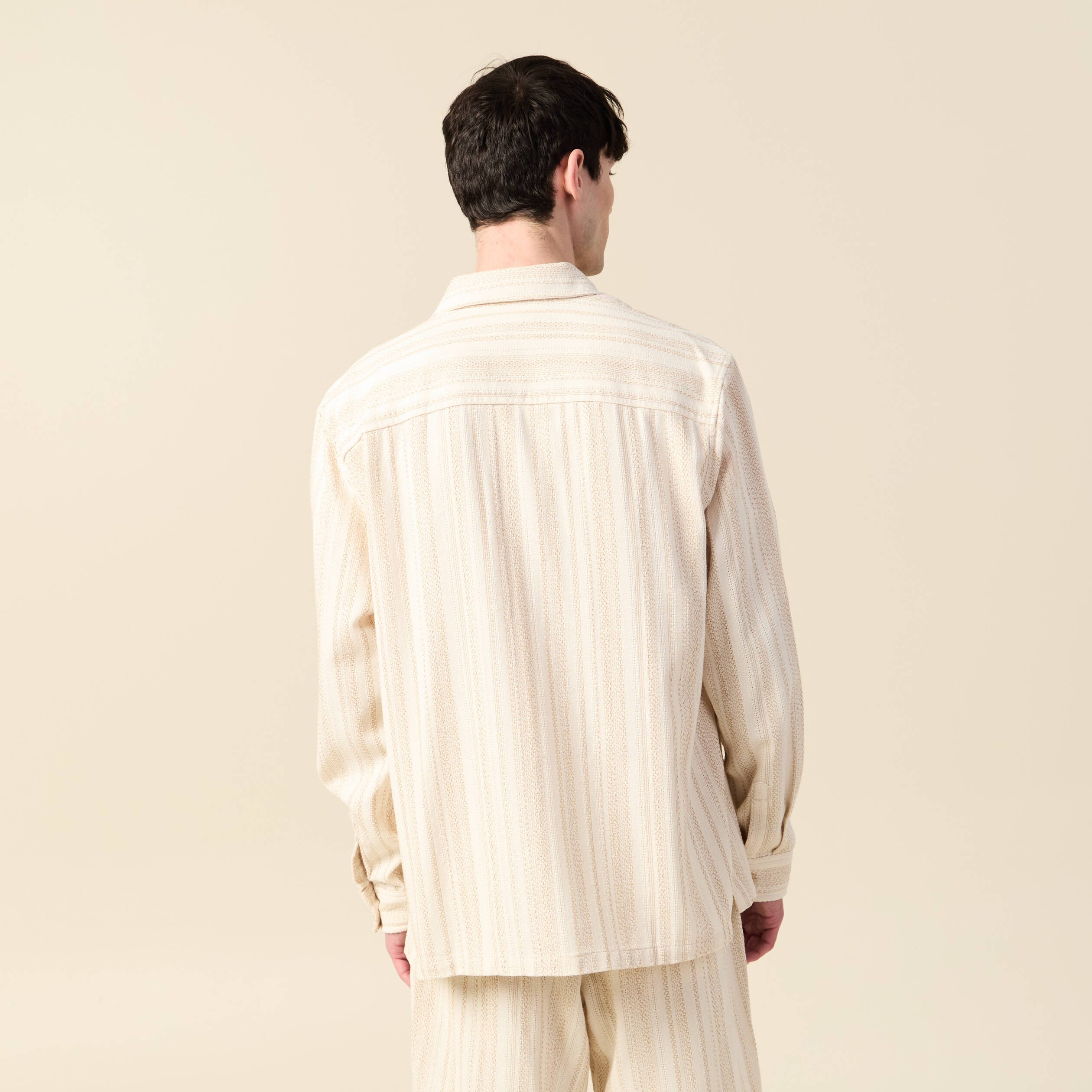 surchemise manches longues ecru homme Surchemise manches longues ecru homme