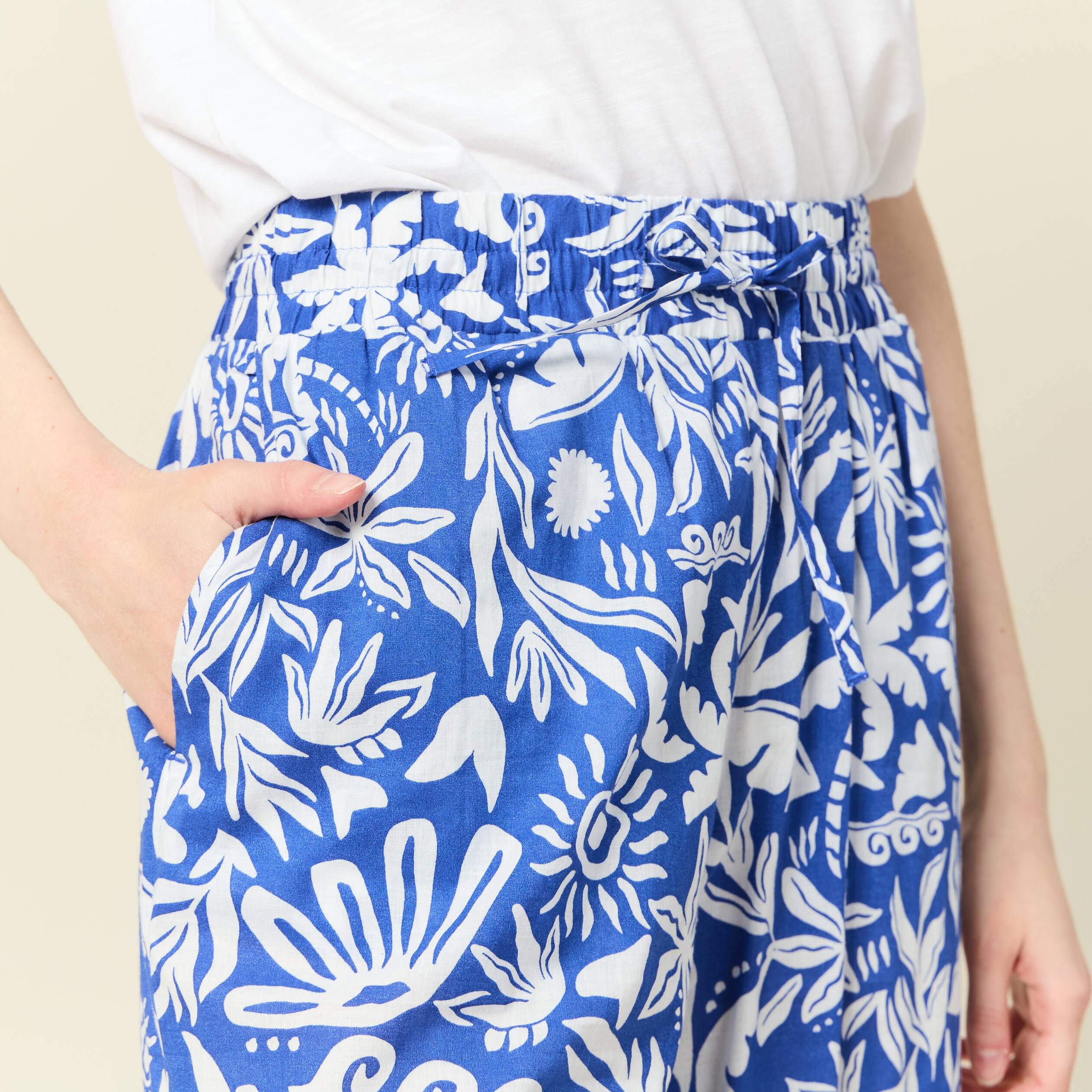 pantalon large taille haute bleu femme Pantalon large taille haute bleu femme