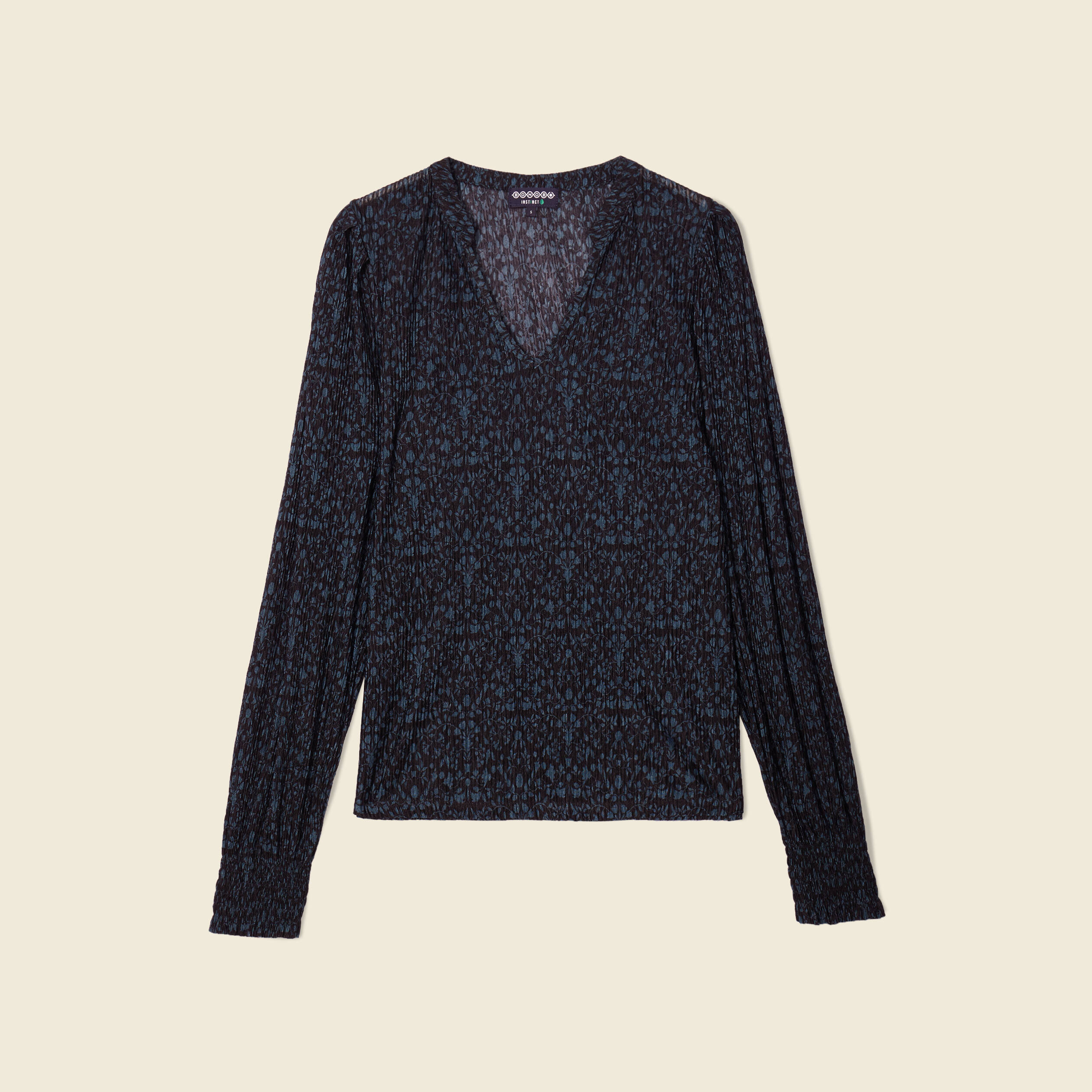 T-shirt éco-responsable bleu canard femme