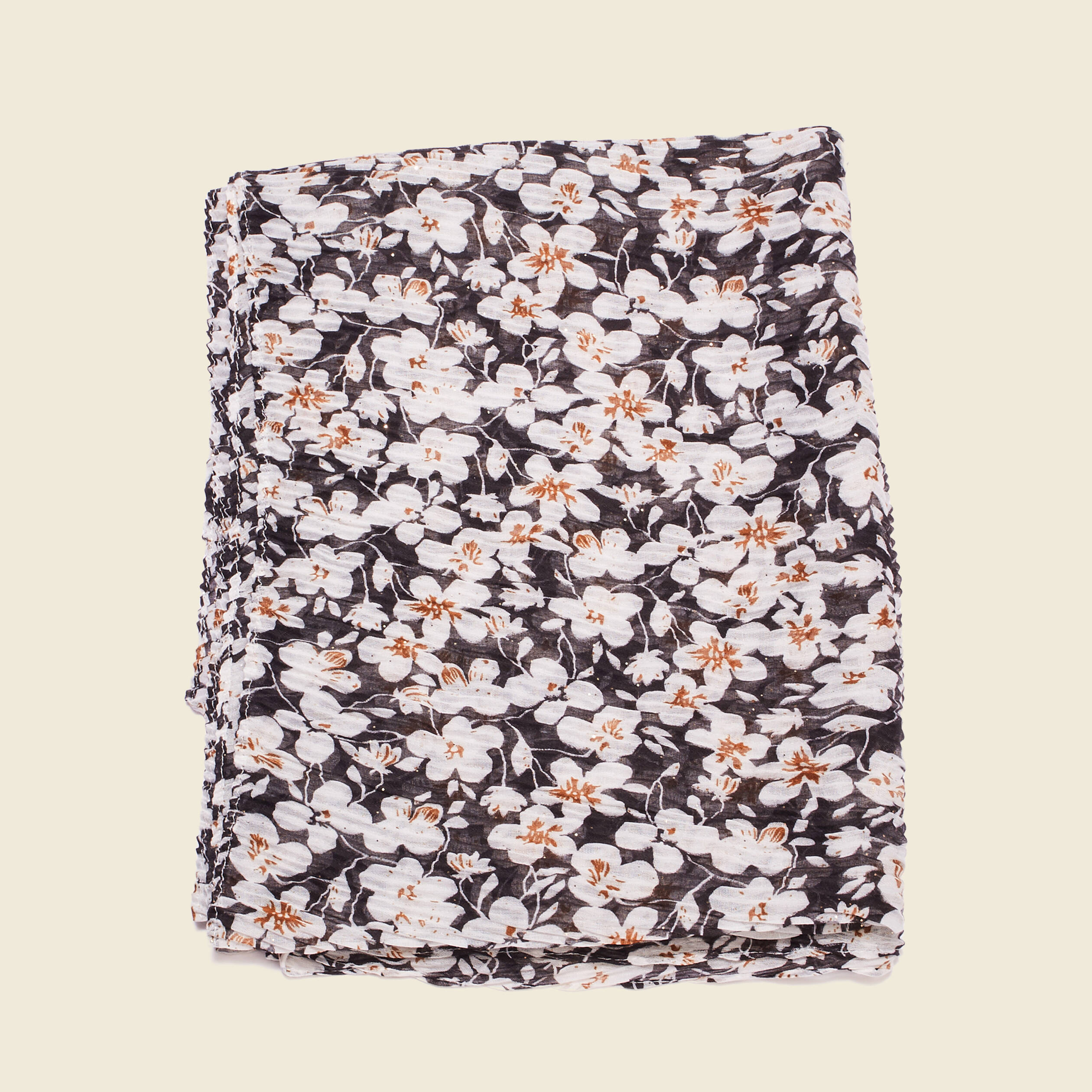 foulard plisse noir femme Foulard plissé noir femme