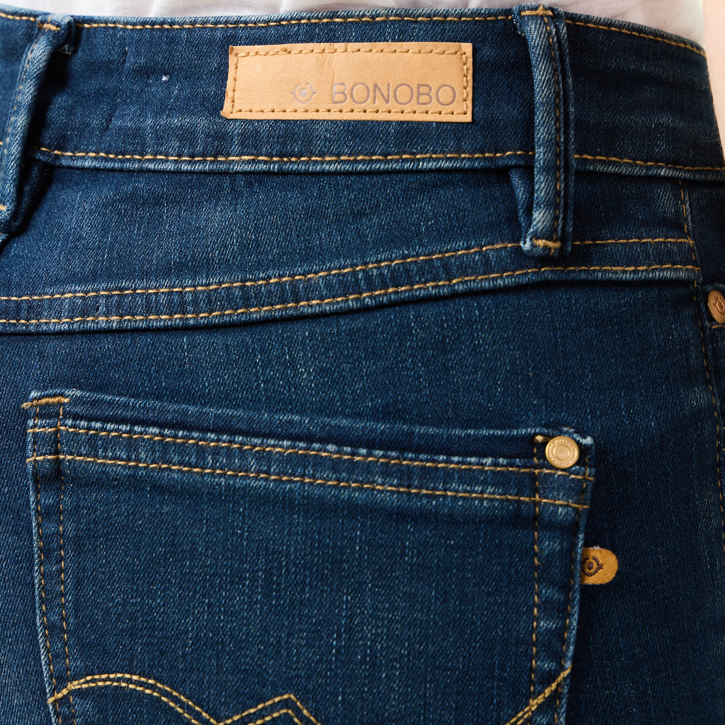 jeans slim taille haute 78eme denim brut femme Jeans slim taille haute 7/8ème denim brut femme