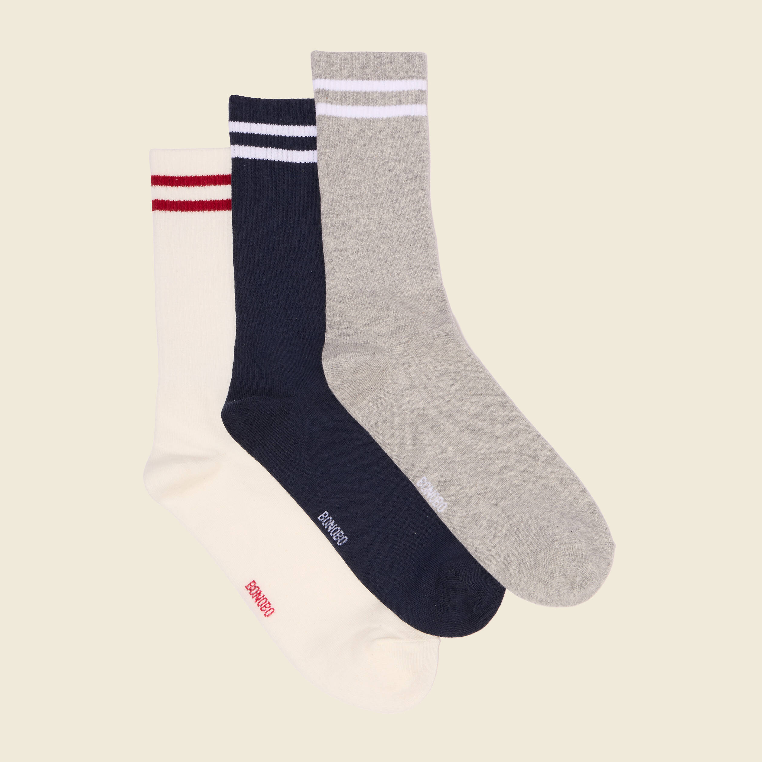 Lot de 3 paires de chaussettes multicolore homme