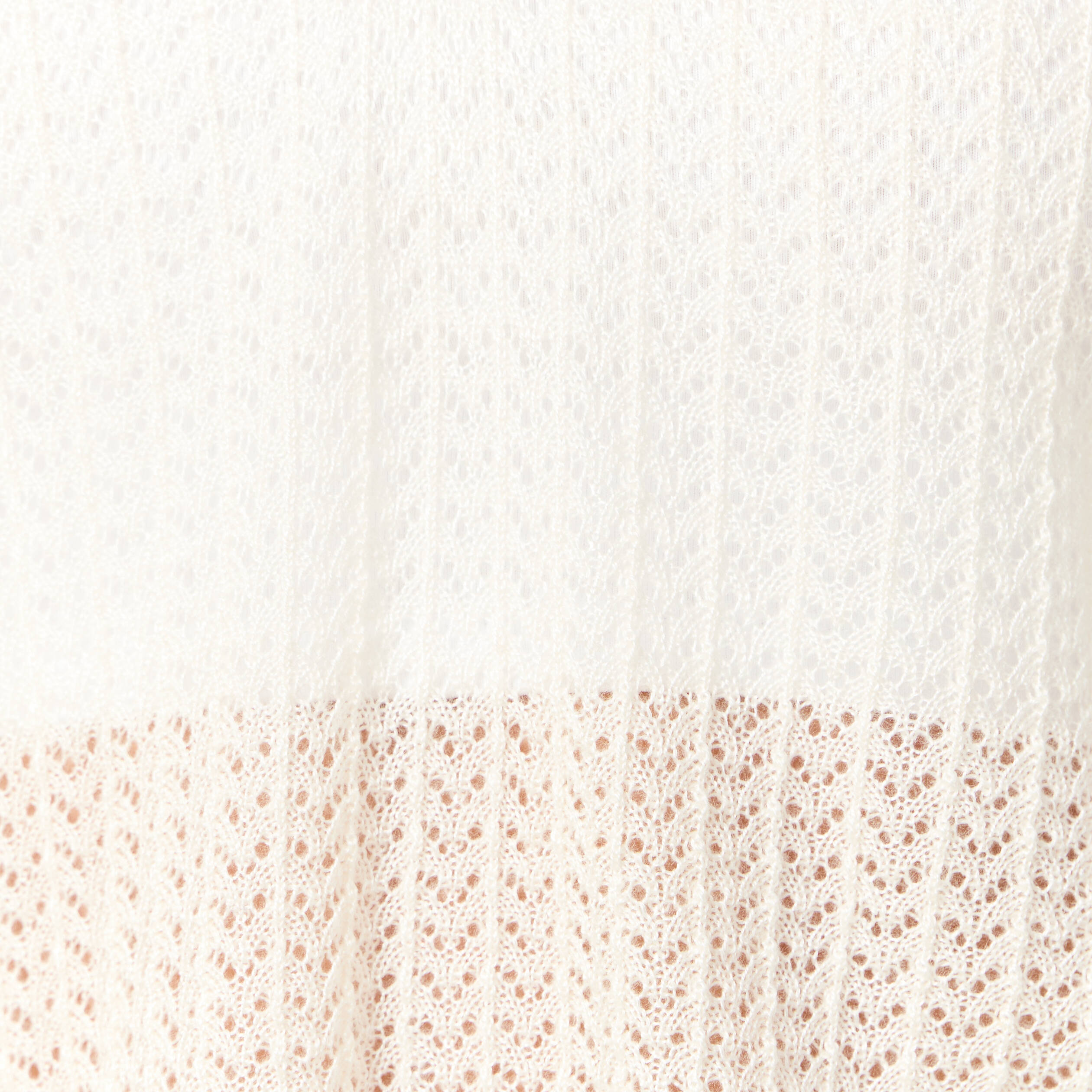 pull manches courtes ajoure creme femme Pull manches courtes ajouré creme femme