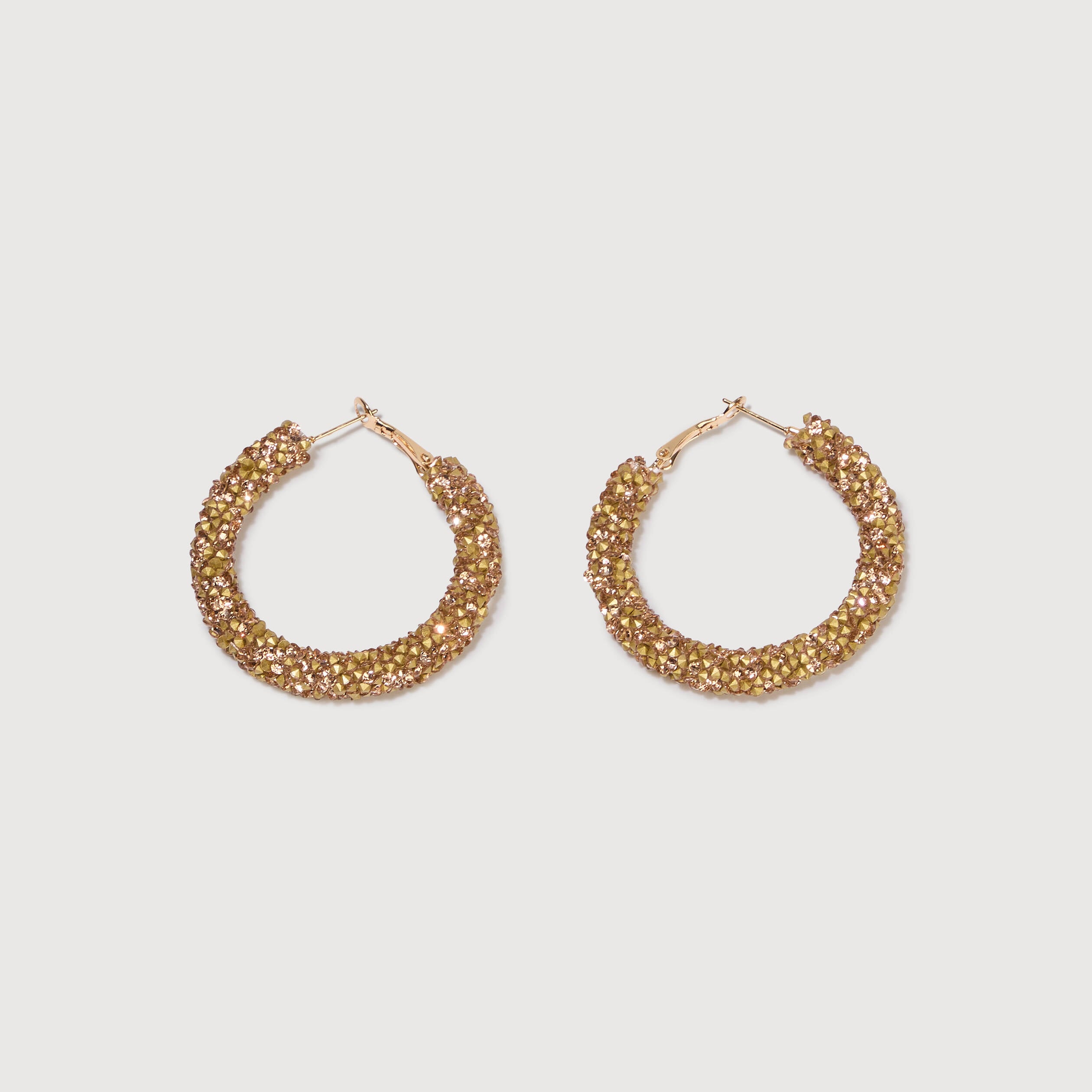 Boucles d'oreilles cr&eacute;oles rose clair femme