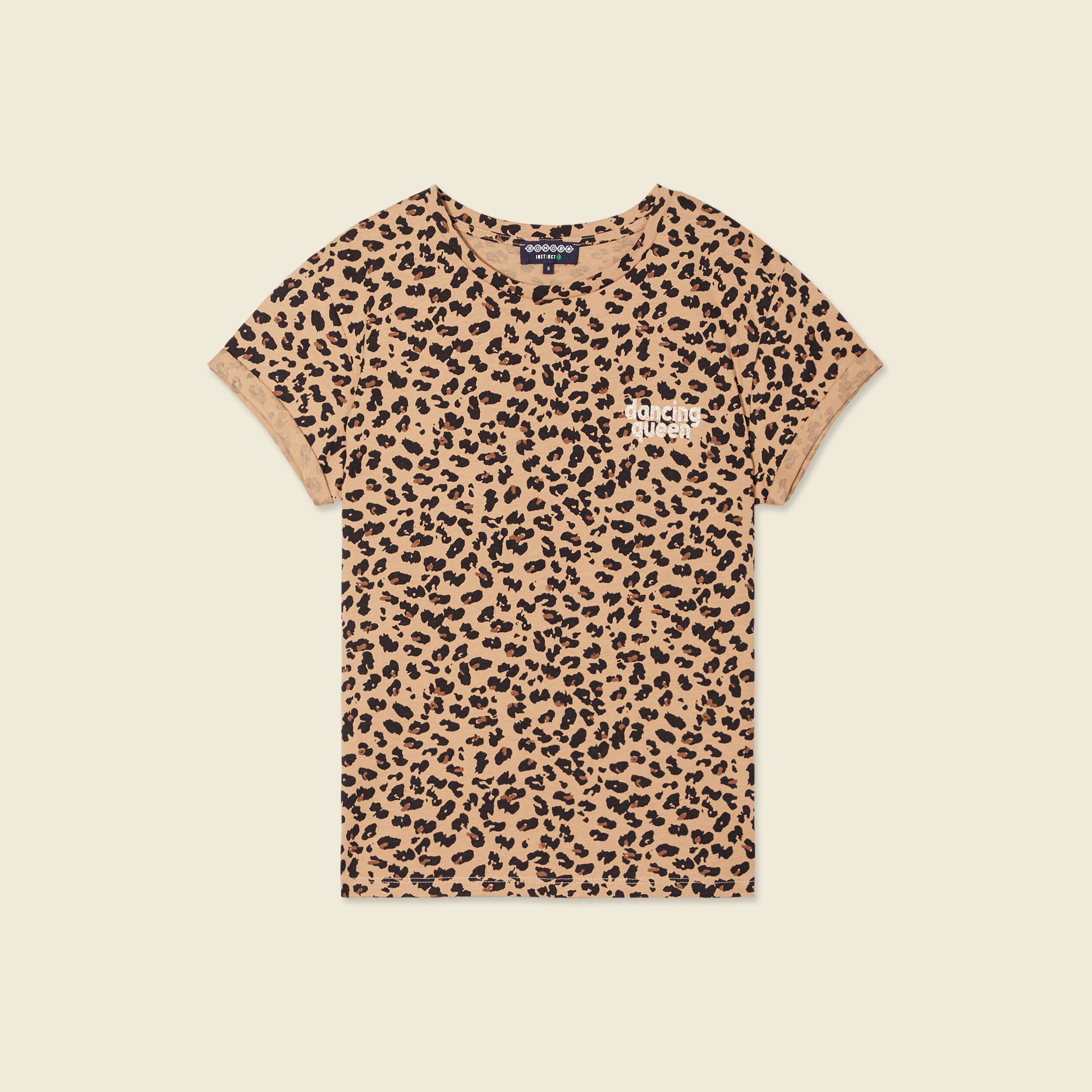 T-shirt manches courtes camel femme