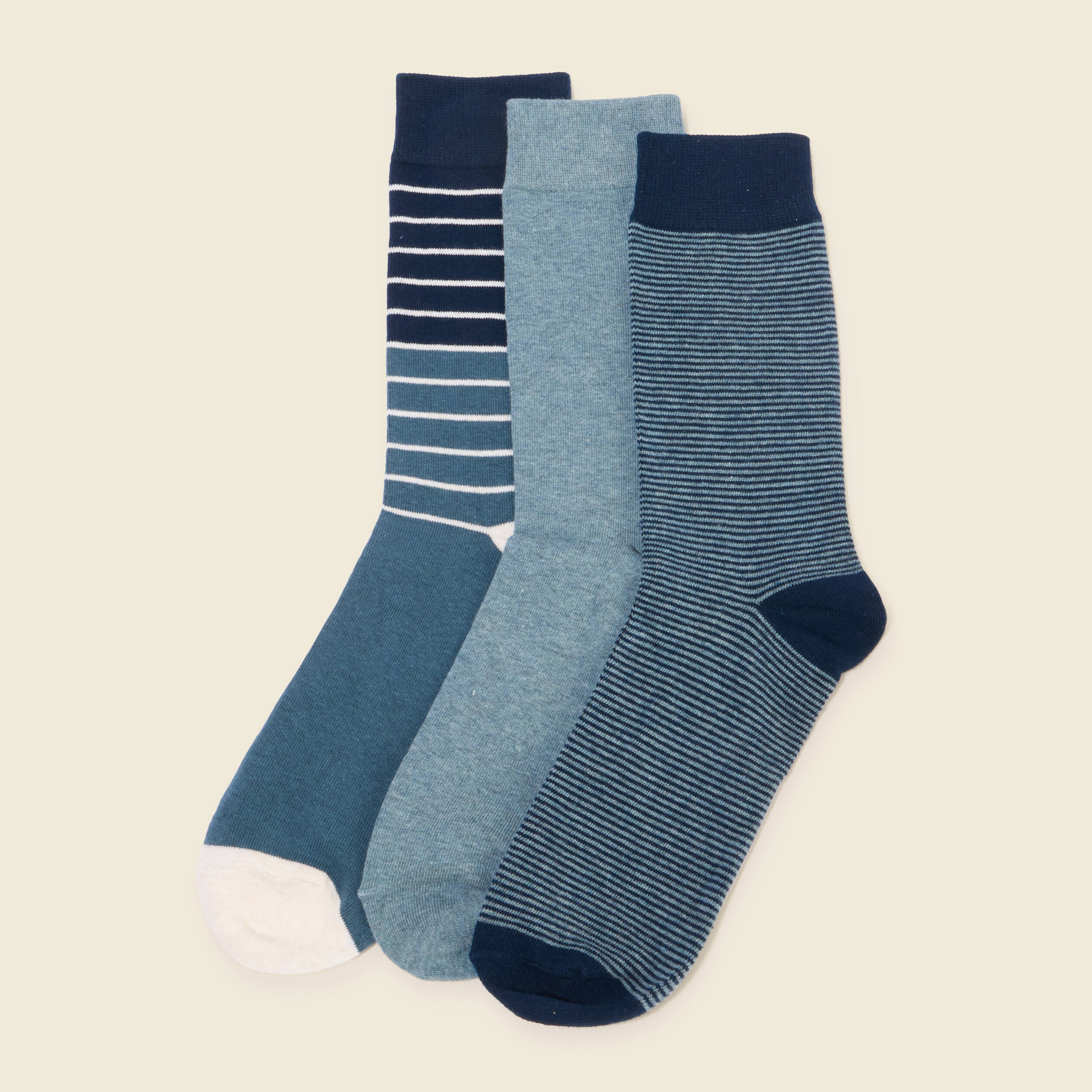 Lot de 3 paires de chaussettes vert fonc&eacute; homme