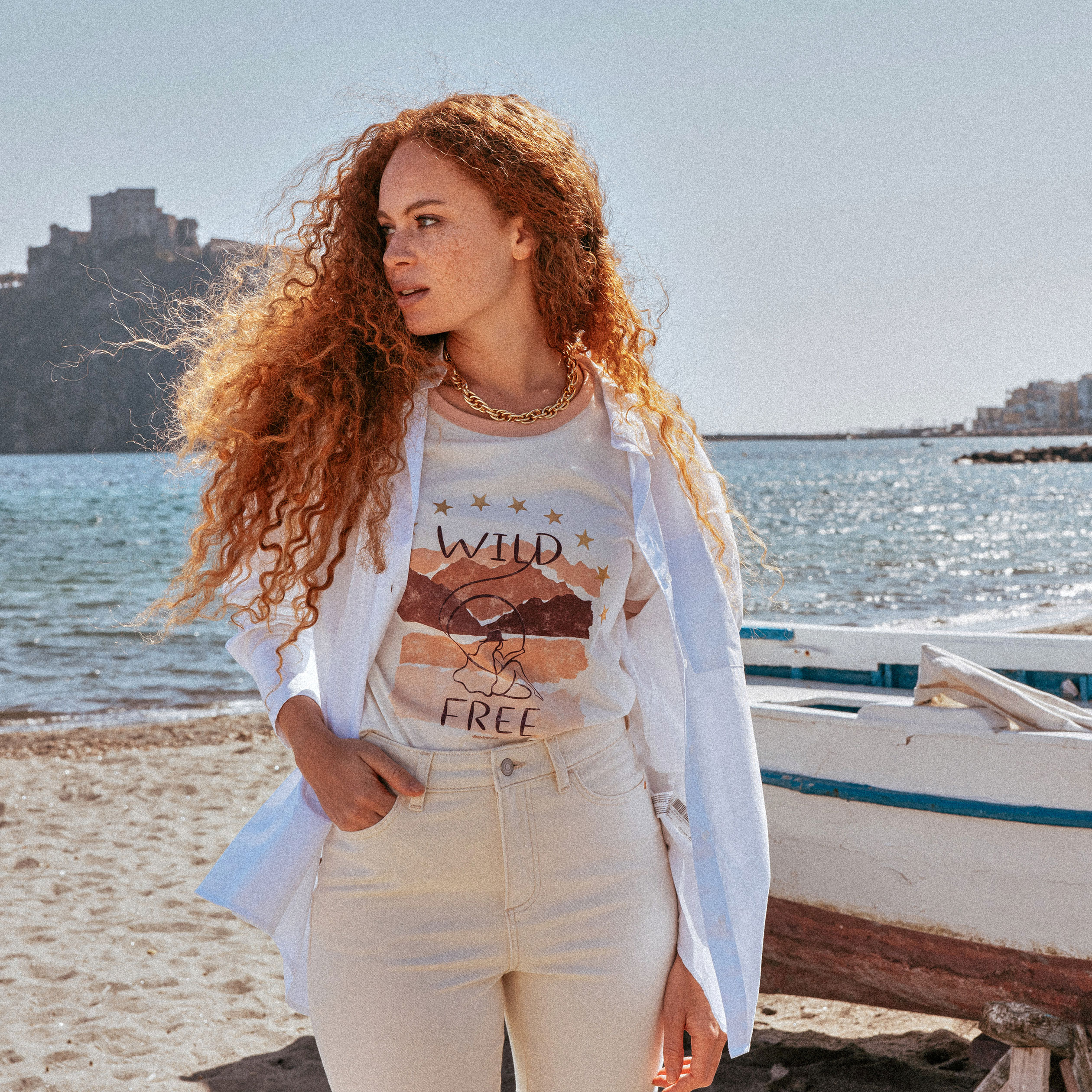 t shirt manches courtes ivoire femme T-shirt manches courtes ivoire femme