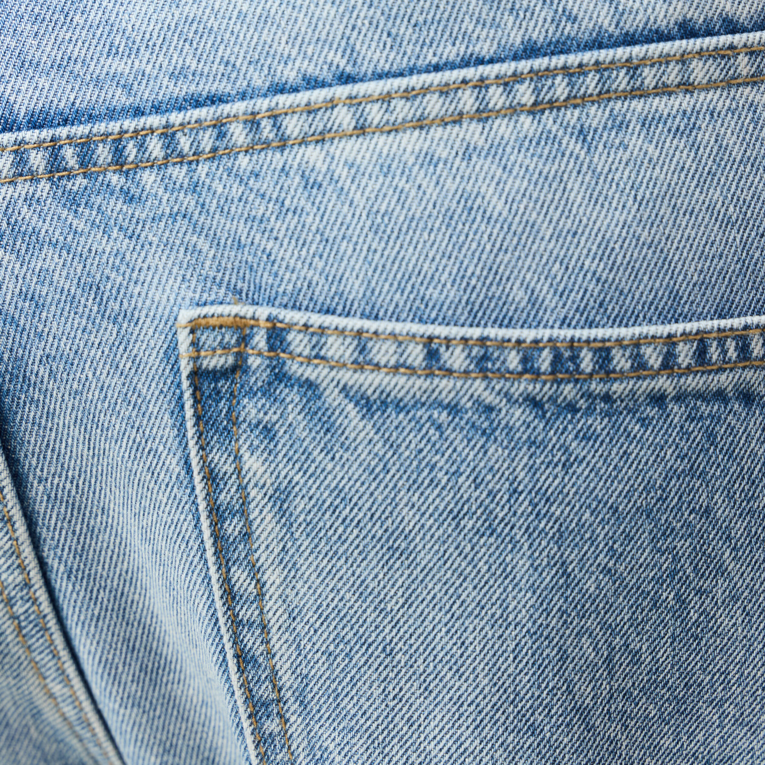 Jeans large relaxed denim bleach homme