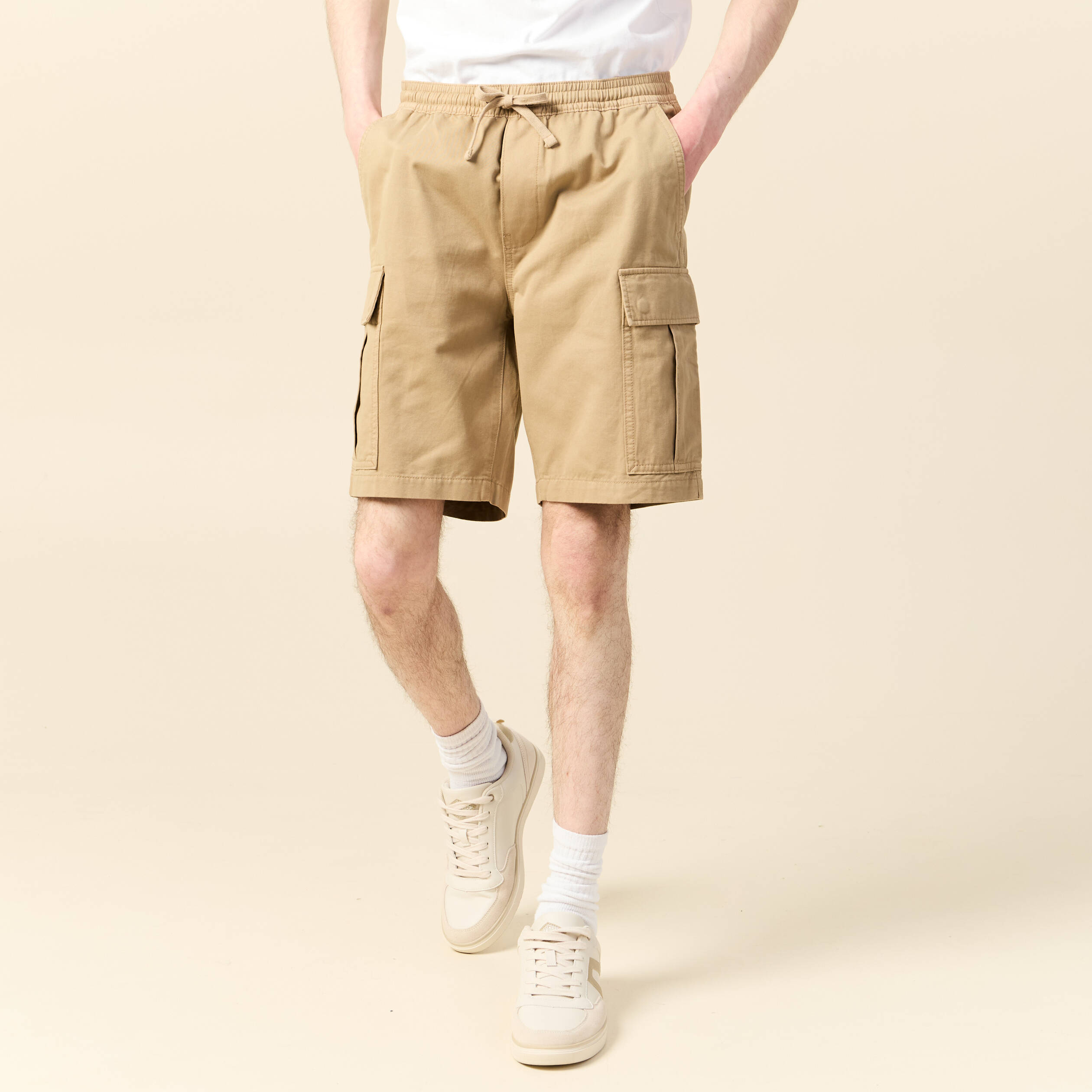 bermuda droit cargo taupe homme Bermuda droit cargo taupe homme