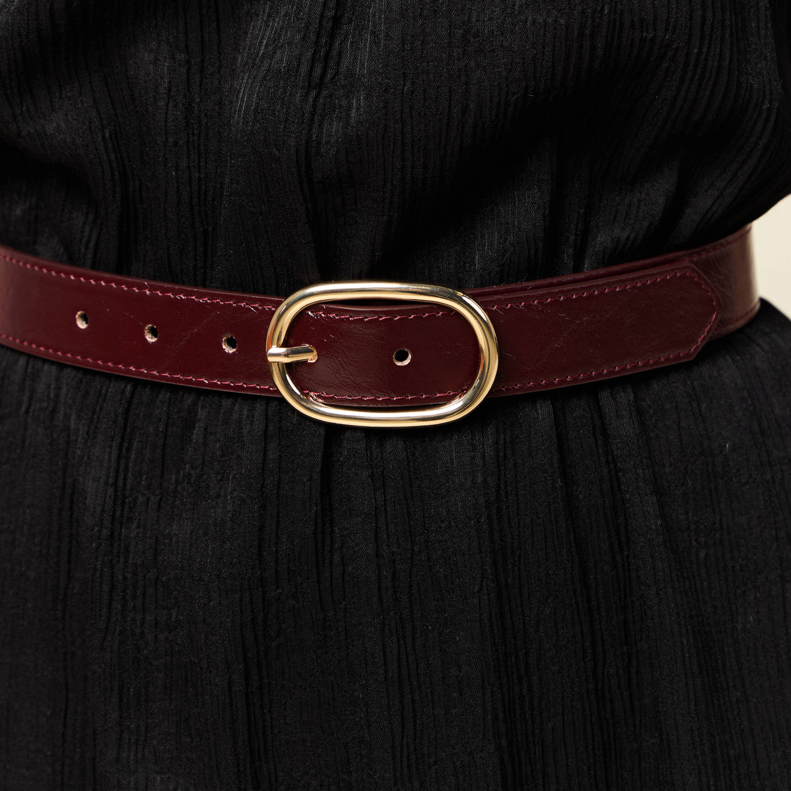ceinture fine prune femme Ceinture fine prune femme
