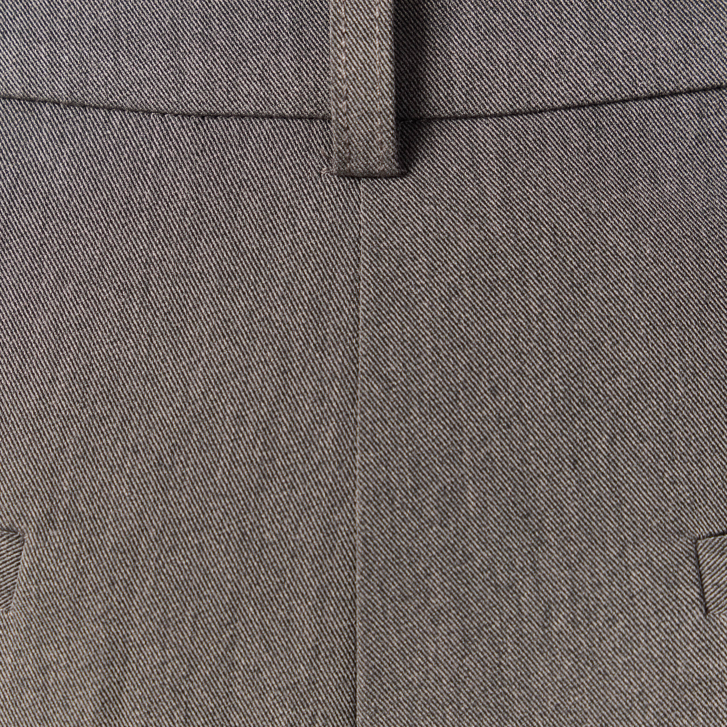 Pantalon large taille haute fluide gris femme