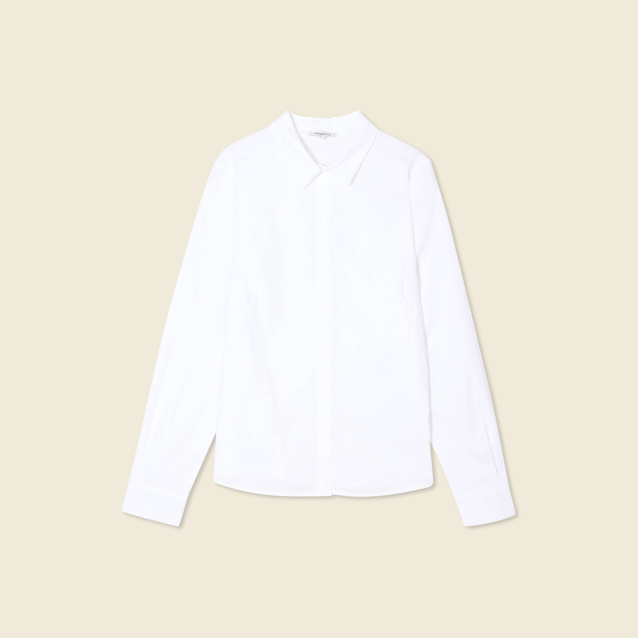 chemise manches longues ecru femme Chemise manches longues ecru femme