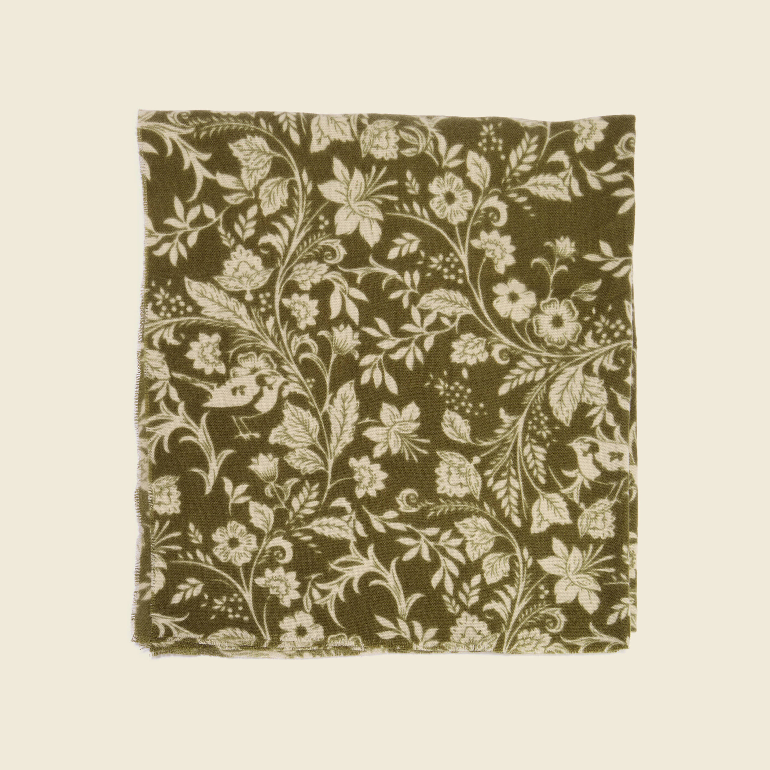 Écharpe Tube / Foulard Boucle - 77x72 Cm - Kaki Vert - Très Bon État