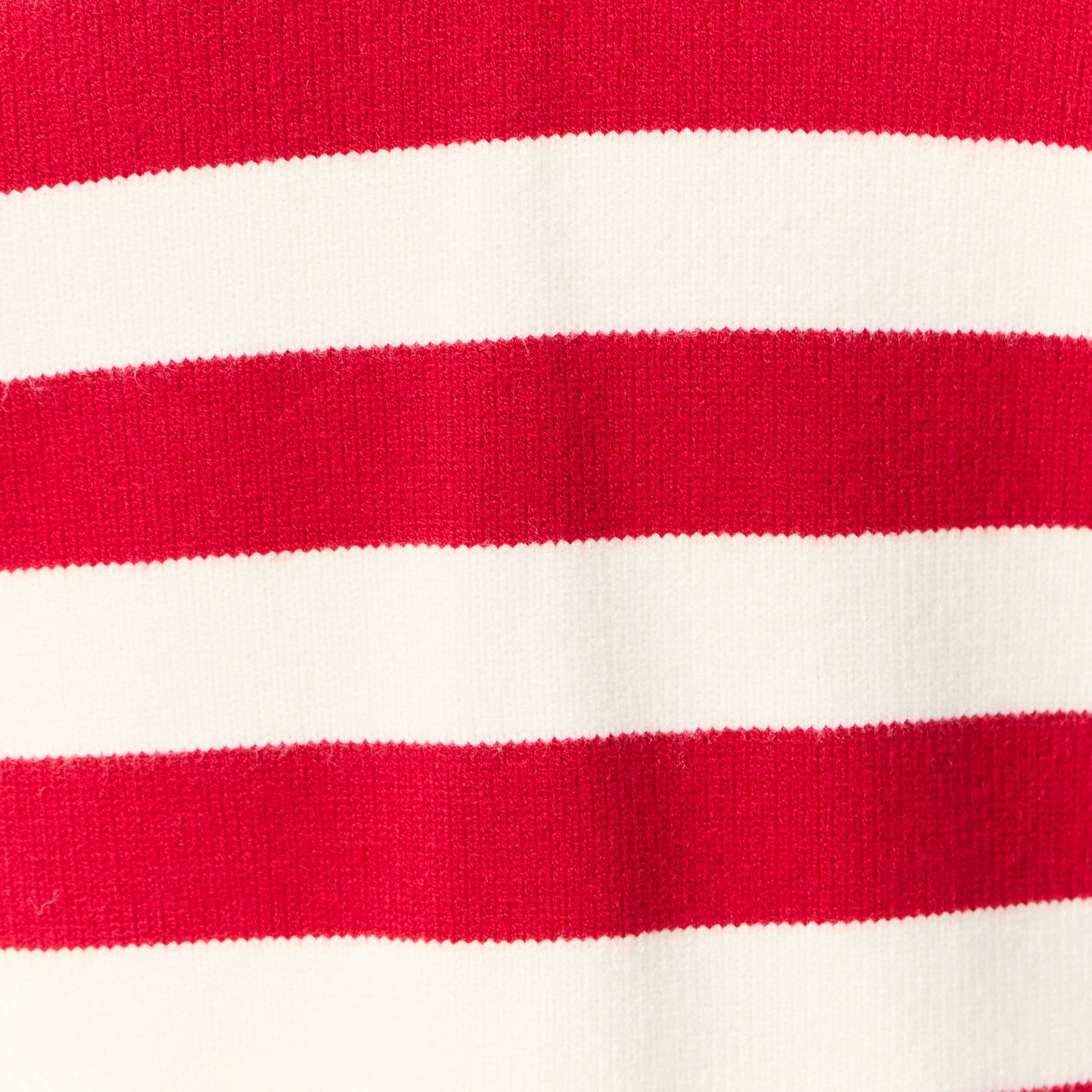 Pull manches longues col polo ecru femme