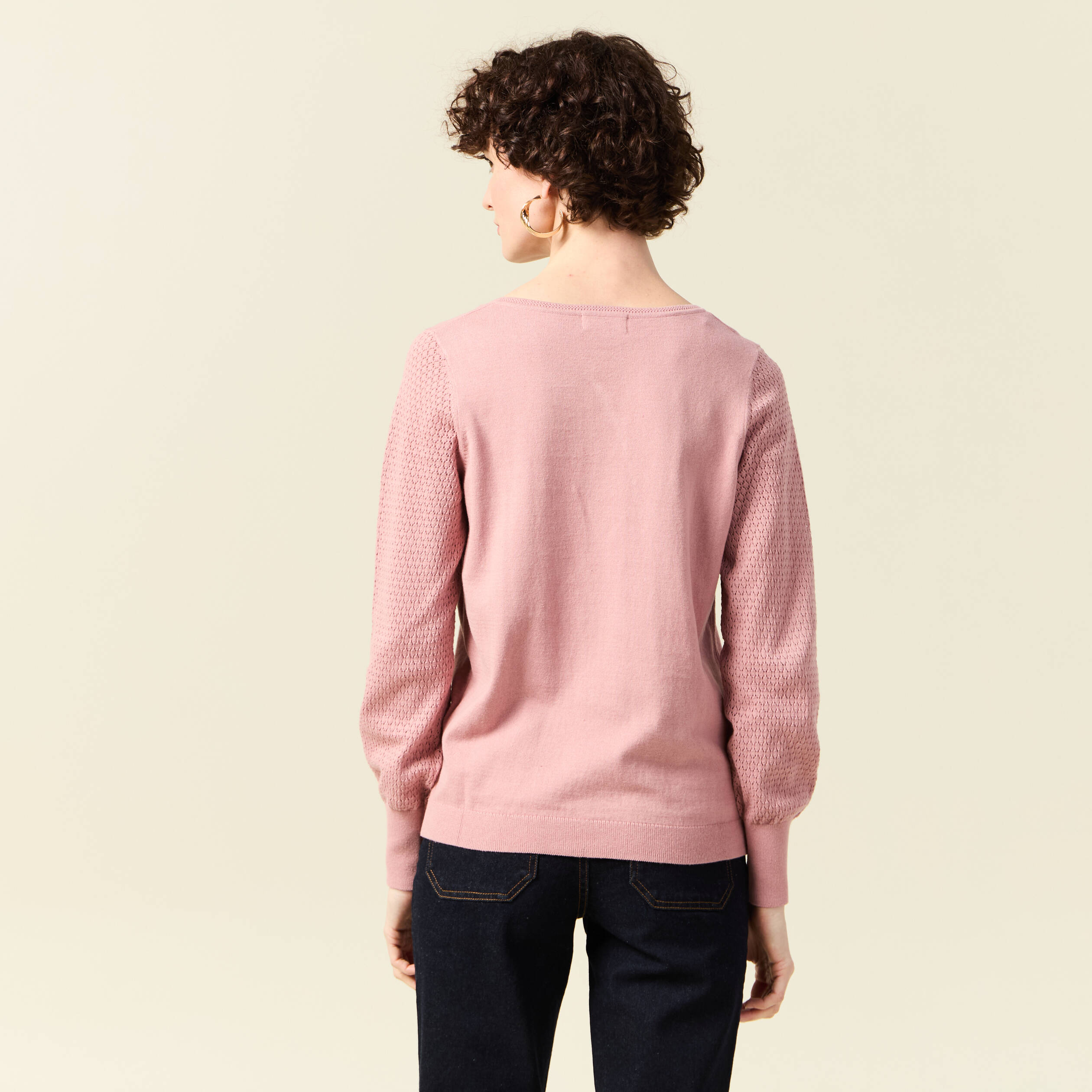 pull manches longues rose pastel femme Pull manches longues rose pastel femme