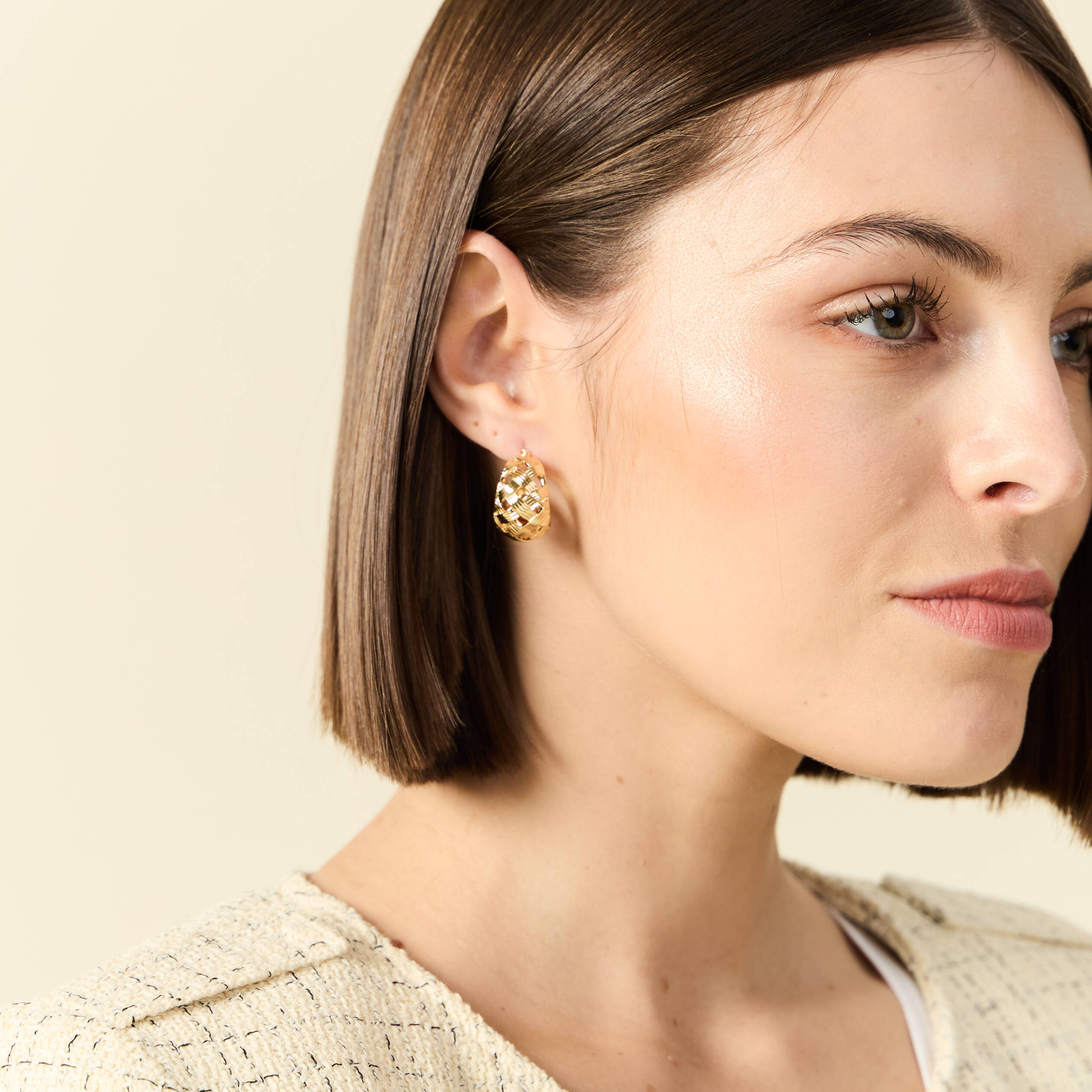 boucles doreilles clous couleur or femme Boucles d'oreilles clous couleur or femme