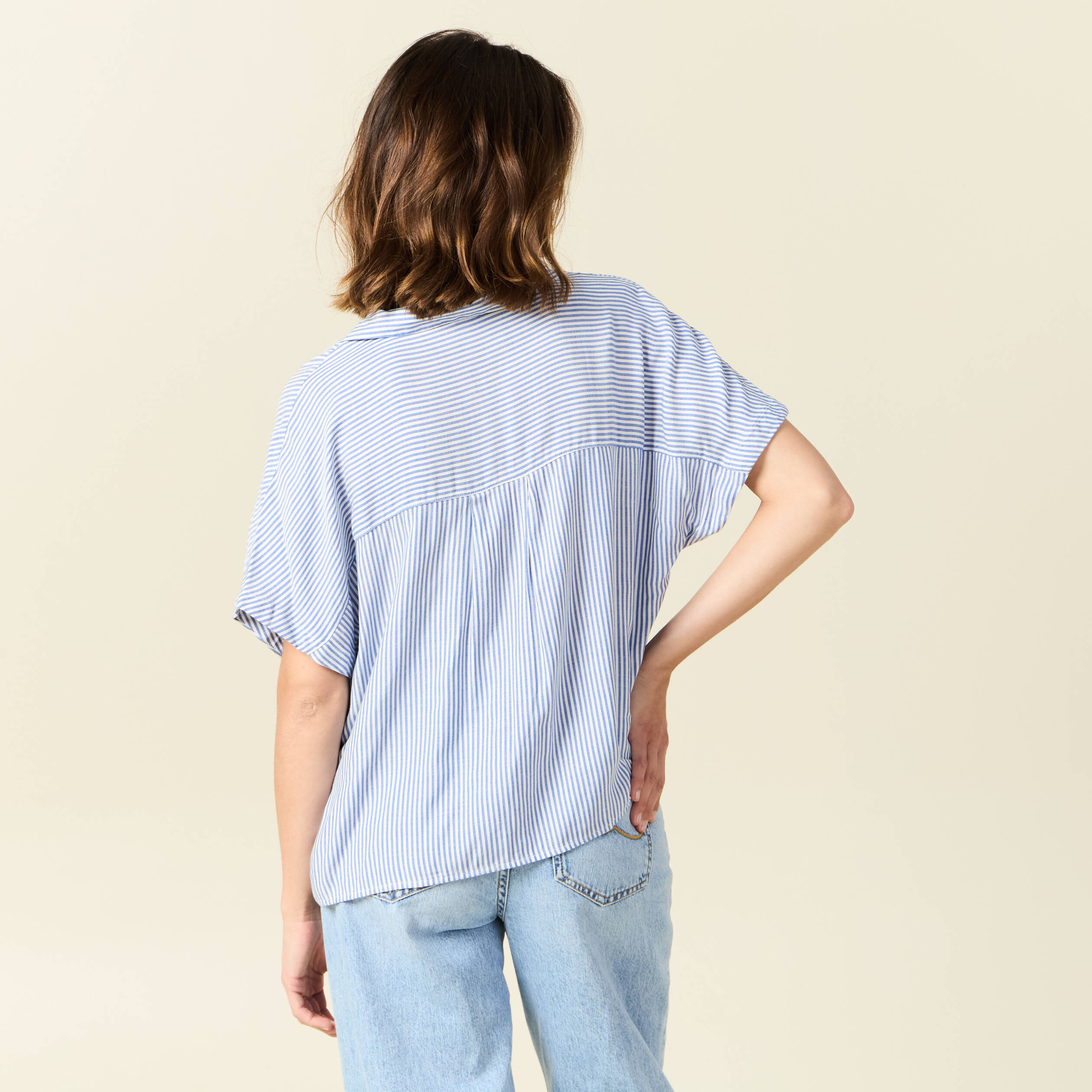 Sol's - Chemise femme stretch manches 3/4 EFFECT - Bleu Ciel Vif - XL