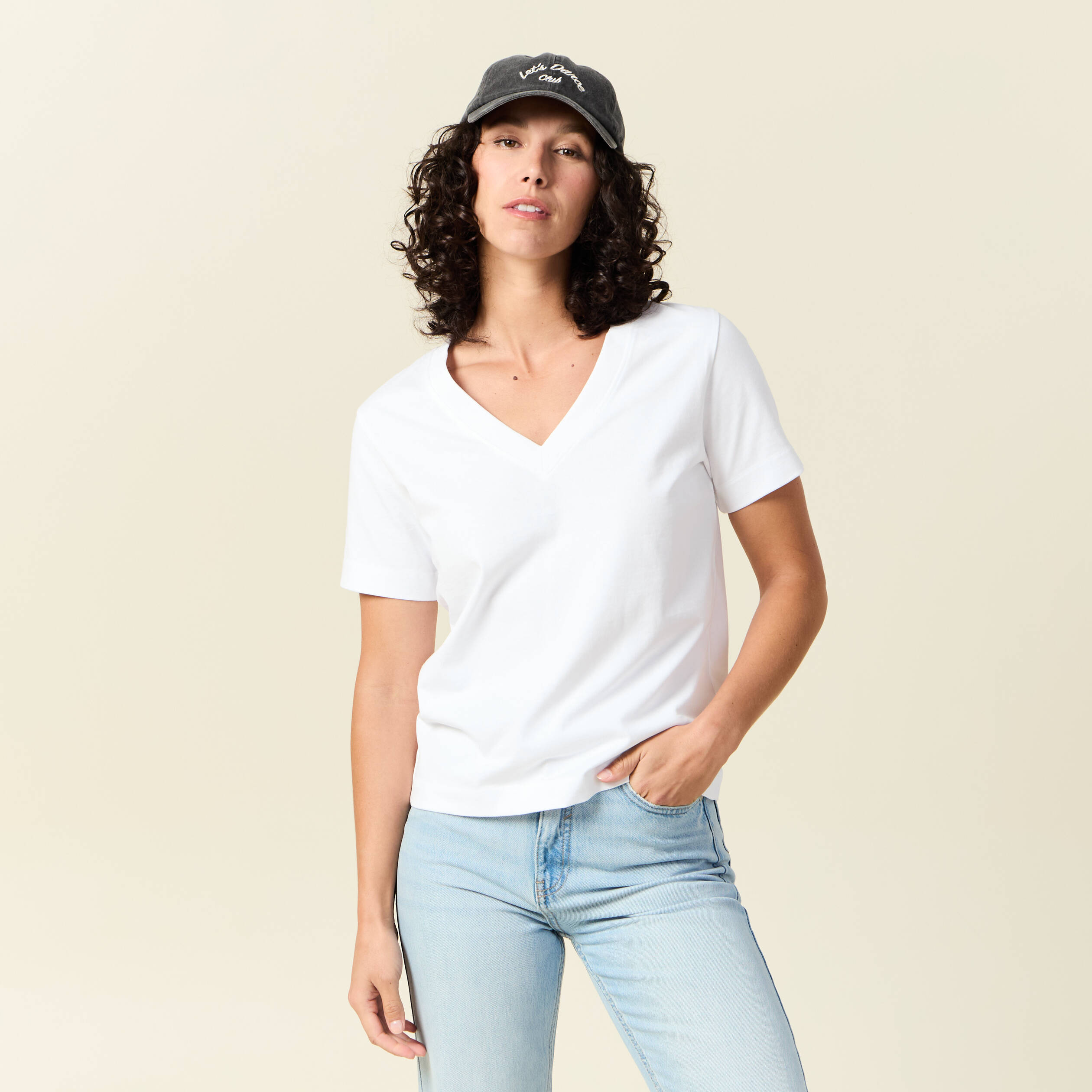 t shirt manches courtes blanc femme T-shirt manches courtes blanc femme