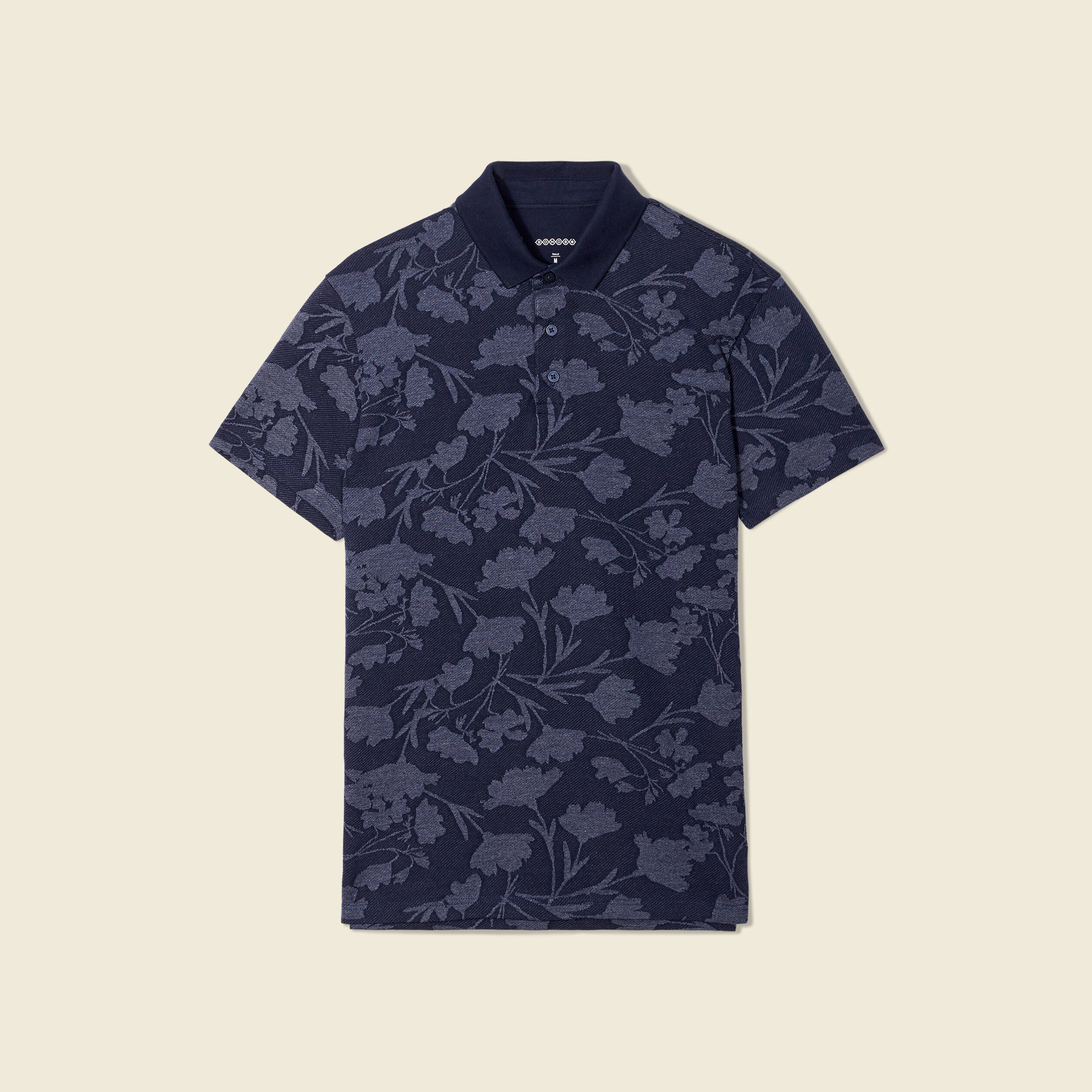 Polo manches courtes bleu marine homme