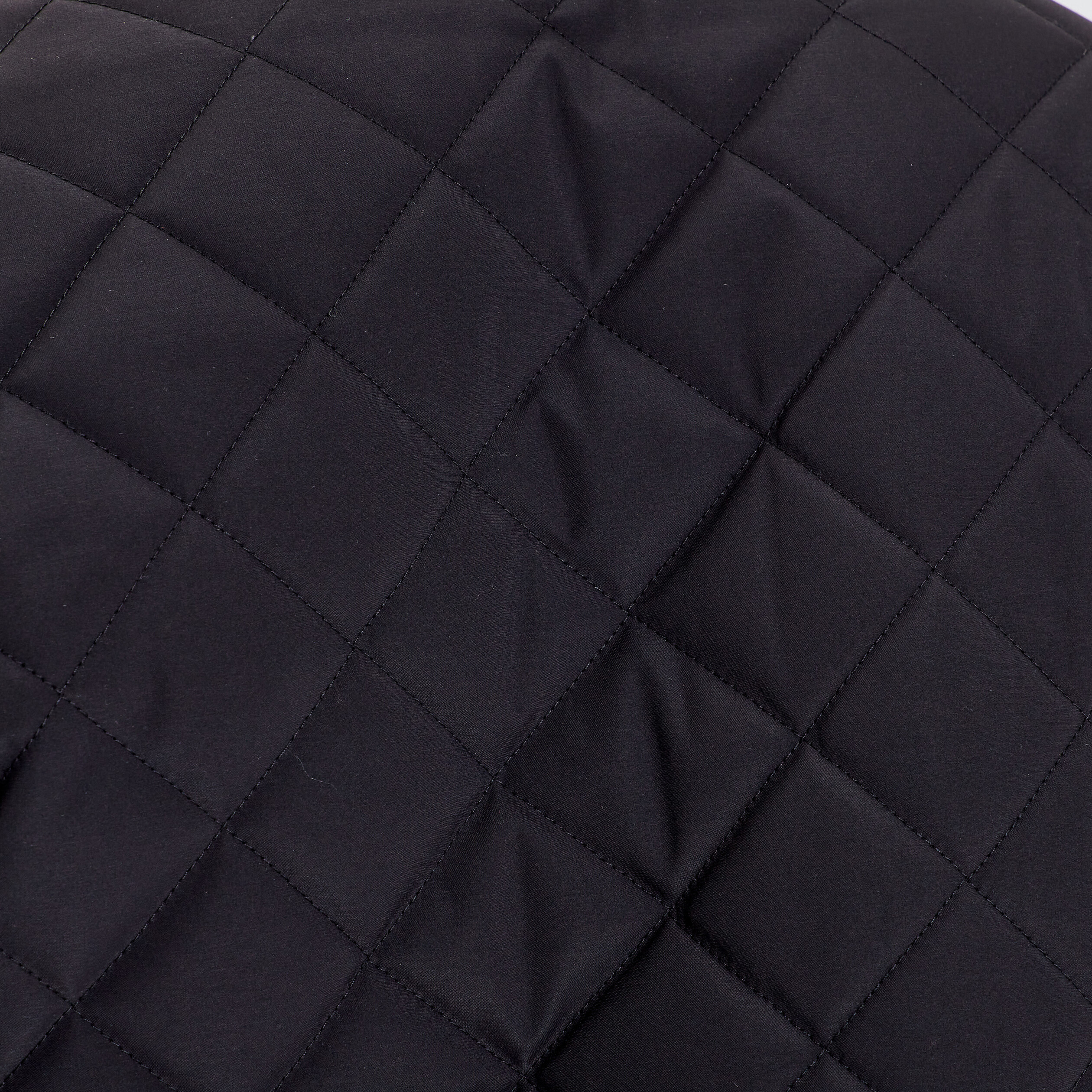 Veste bomber droite matelassée noir homme